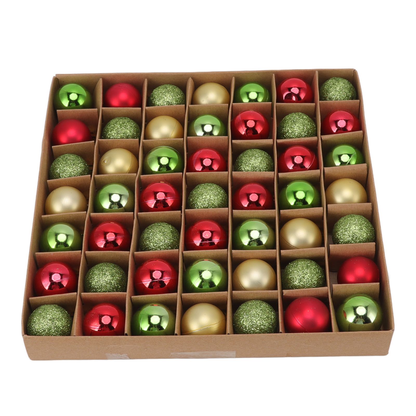 49pcs Mini Christmas Ball Ornaments Shatterproof Shiny Colorful Christmas Ball view 3