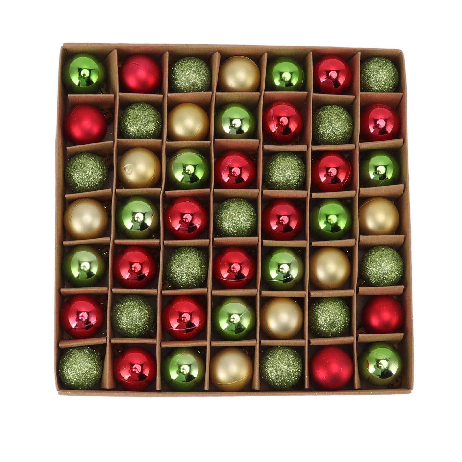 49pcs Mini Christmas Ball Ornaments Shatterproof Shiny Colorful Christmas Ball view 6