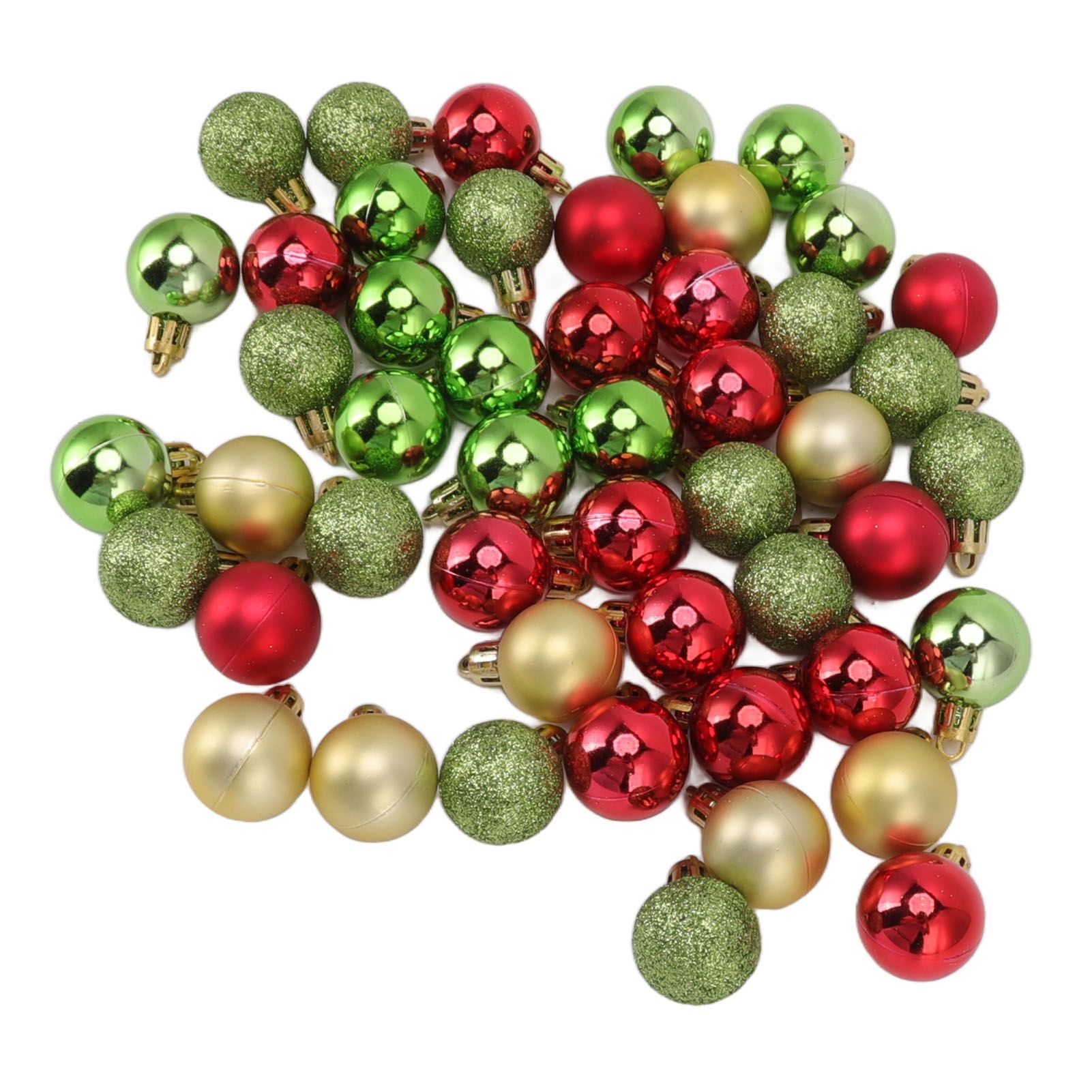 49pcs Mini Christmas Ball Ornaments Shatterproof Shiny Colorful Christmas Ball view 7