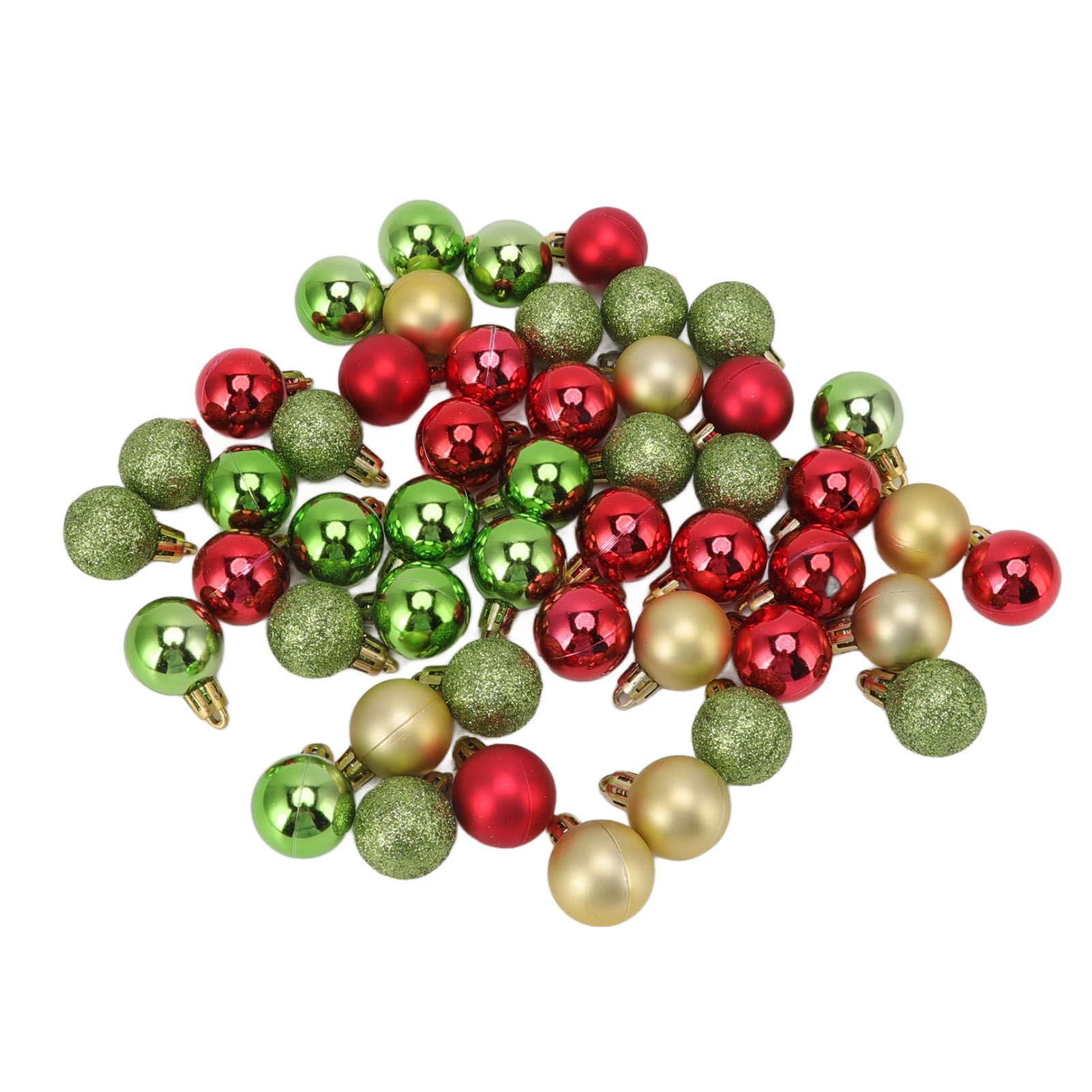 49pcs Mini Christmas Ball Ornaments Shatterproof Shiny Colorful Christmas Ball view 8