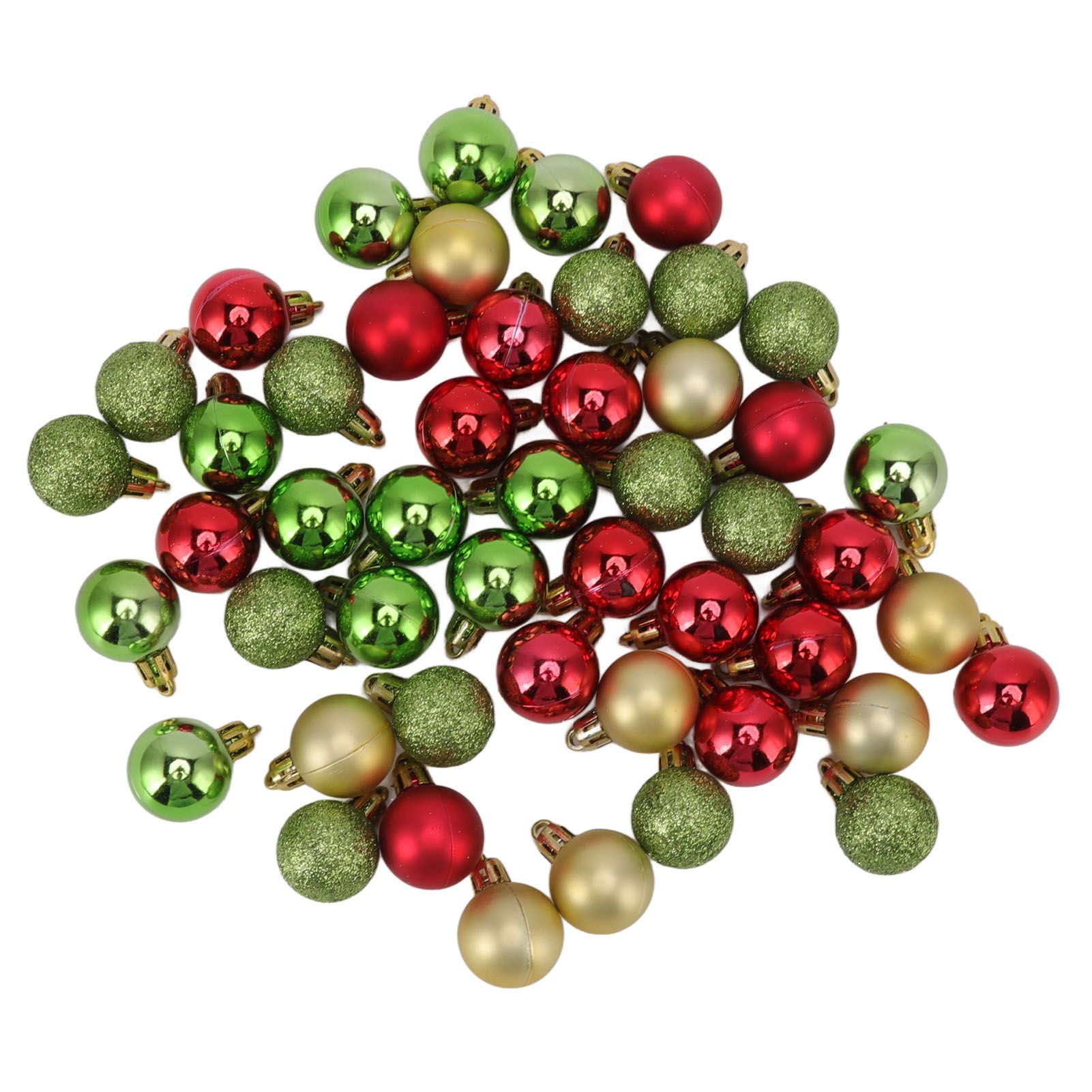49pcs Mini Christmas Ball Ornaments Shatterproof Shiny Colorful Christmas Ball view 9
