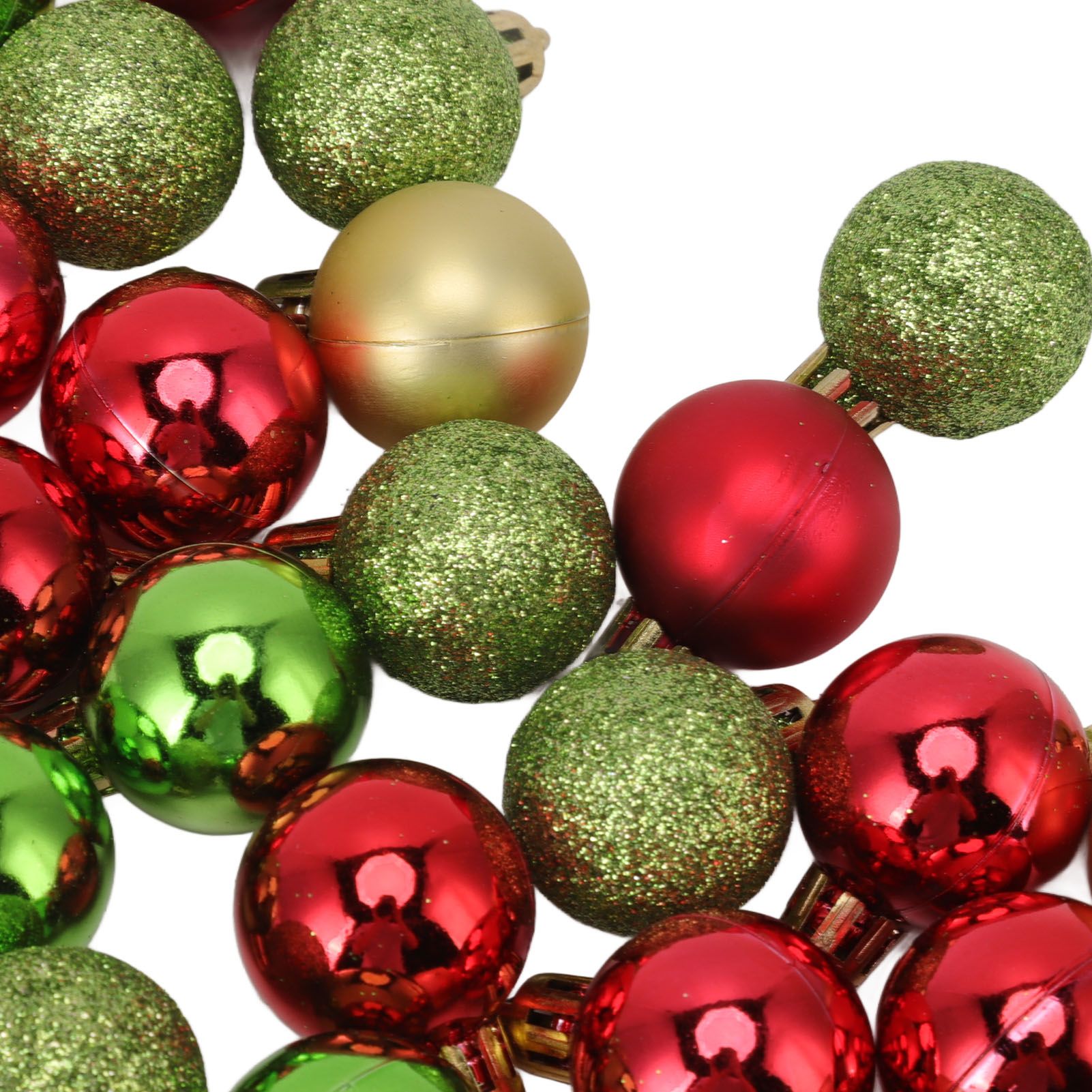 49pcs Mini Christmas Ball Ornaments Shatterproof Shiny Colorful Christmas Ball view 14