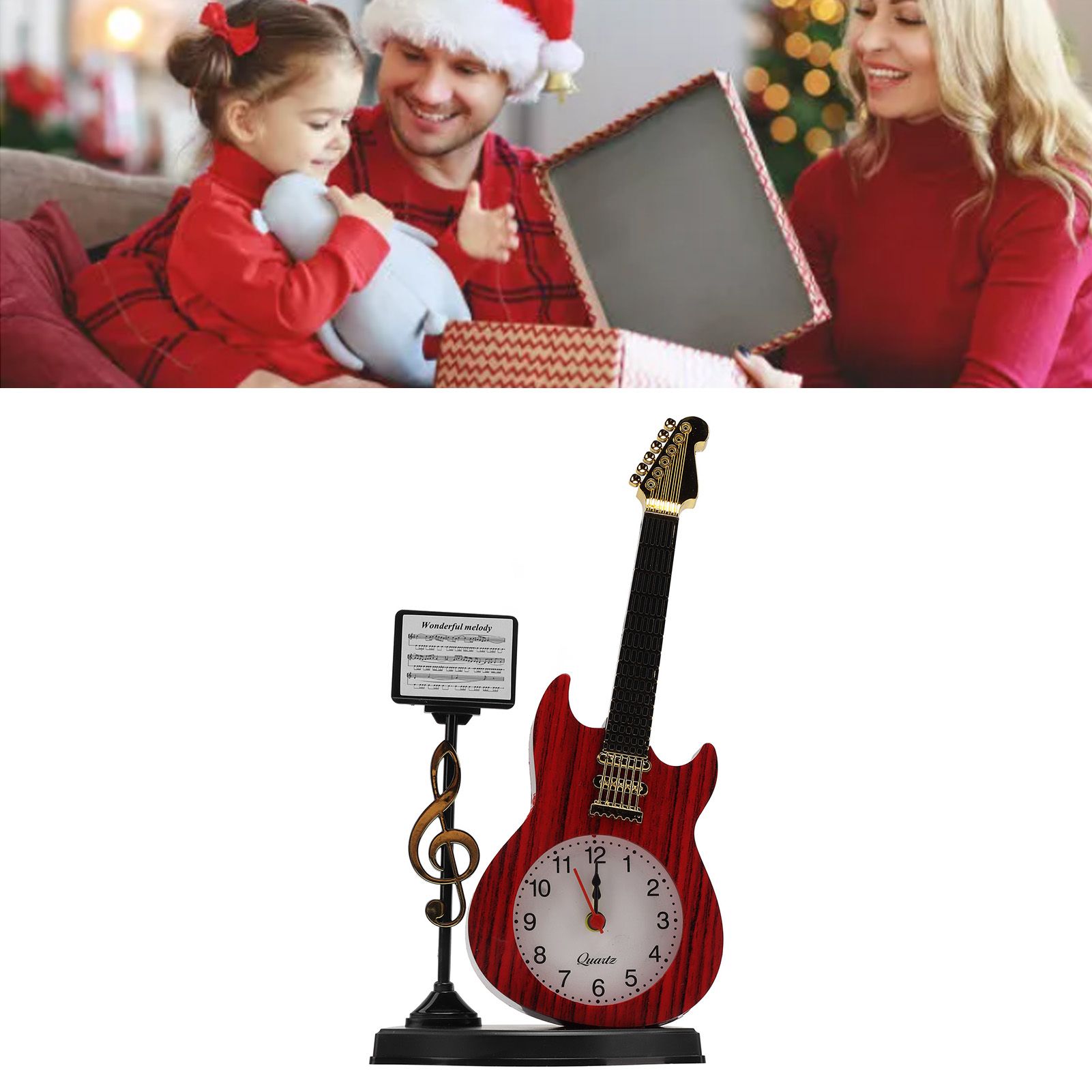 Violin Alarm Clock Unique Appearance Innovative Alarm Clock for Home Living view 11