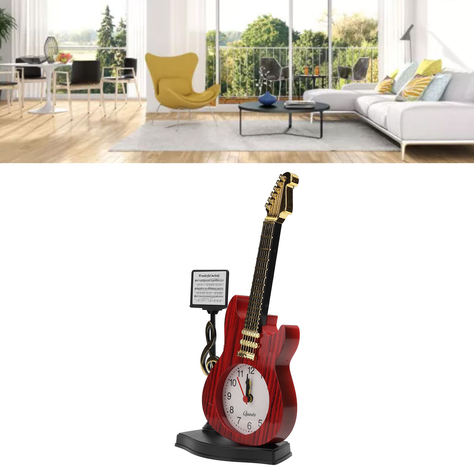 Violin Alarm Clock Unique Appearance Innovative Alarm Clock for Home Living view 12