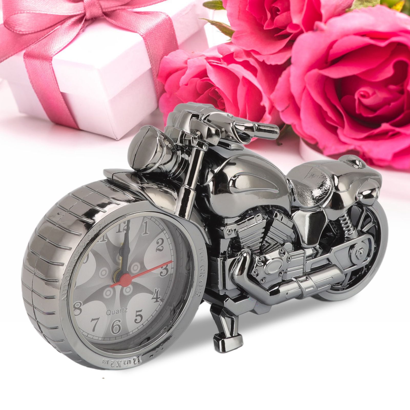 Motorcycle Alarm Clock Ingenious Vintage Simulation Motorcycle Model Alarm view 11