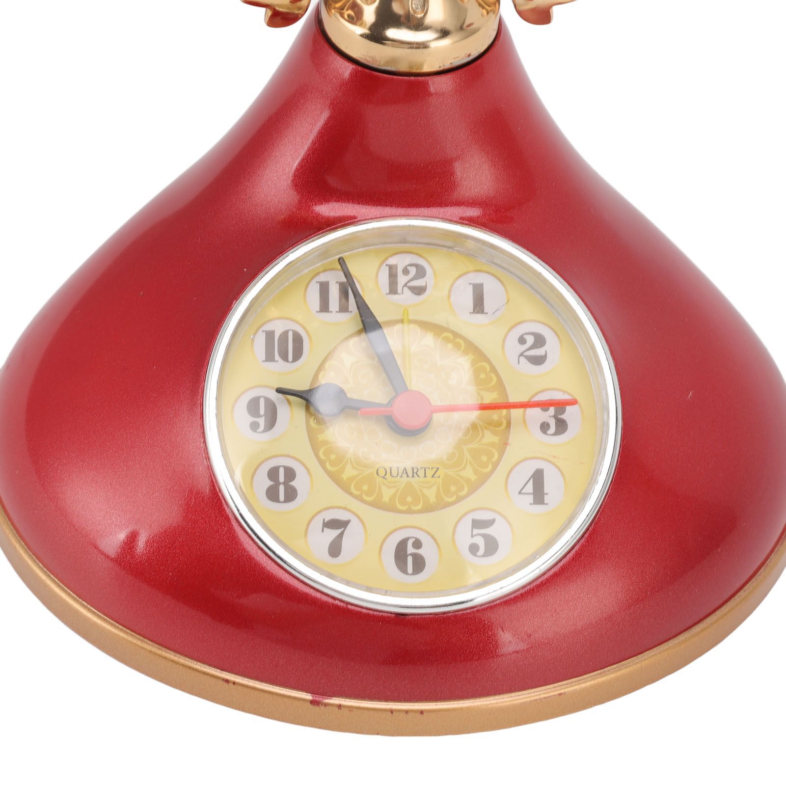 Vintage Telephone Alarm Clock Unique Elegant Accurate Time Bedside Clock view 15