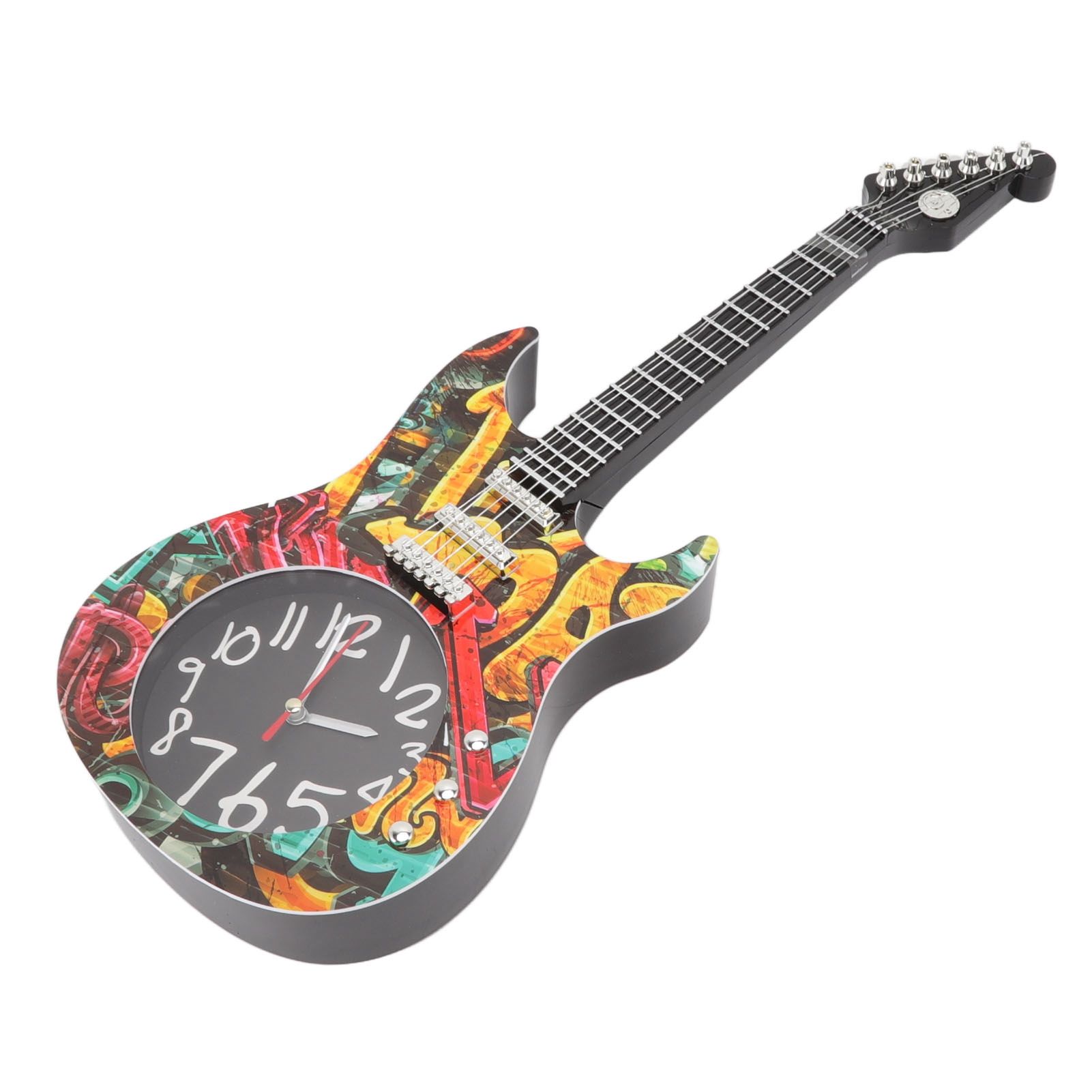 Guitar Wall Clock Simulation Time Accurate Guitar Clock Wall Decor for Home view 2