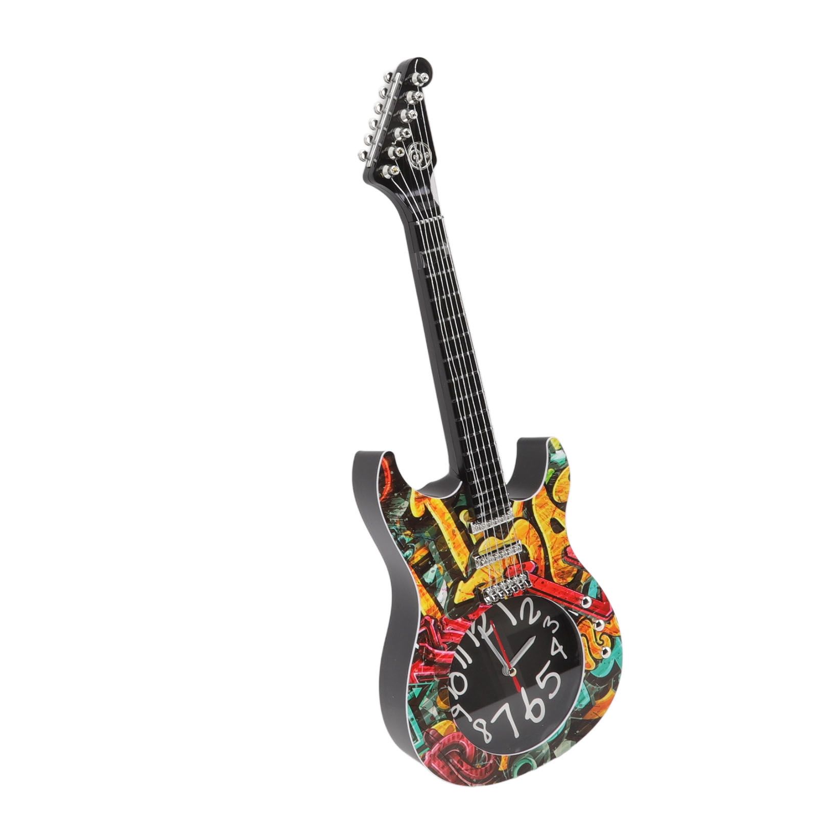 Guitar Wall Clock Simulation Time Accurate Guitar Clock Wall Decor for Home view 3