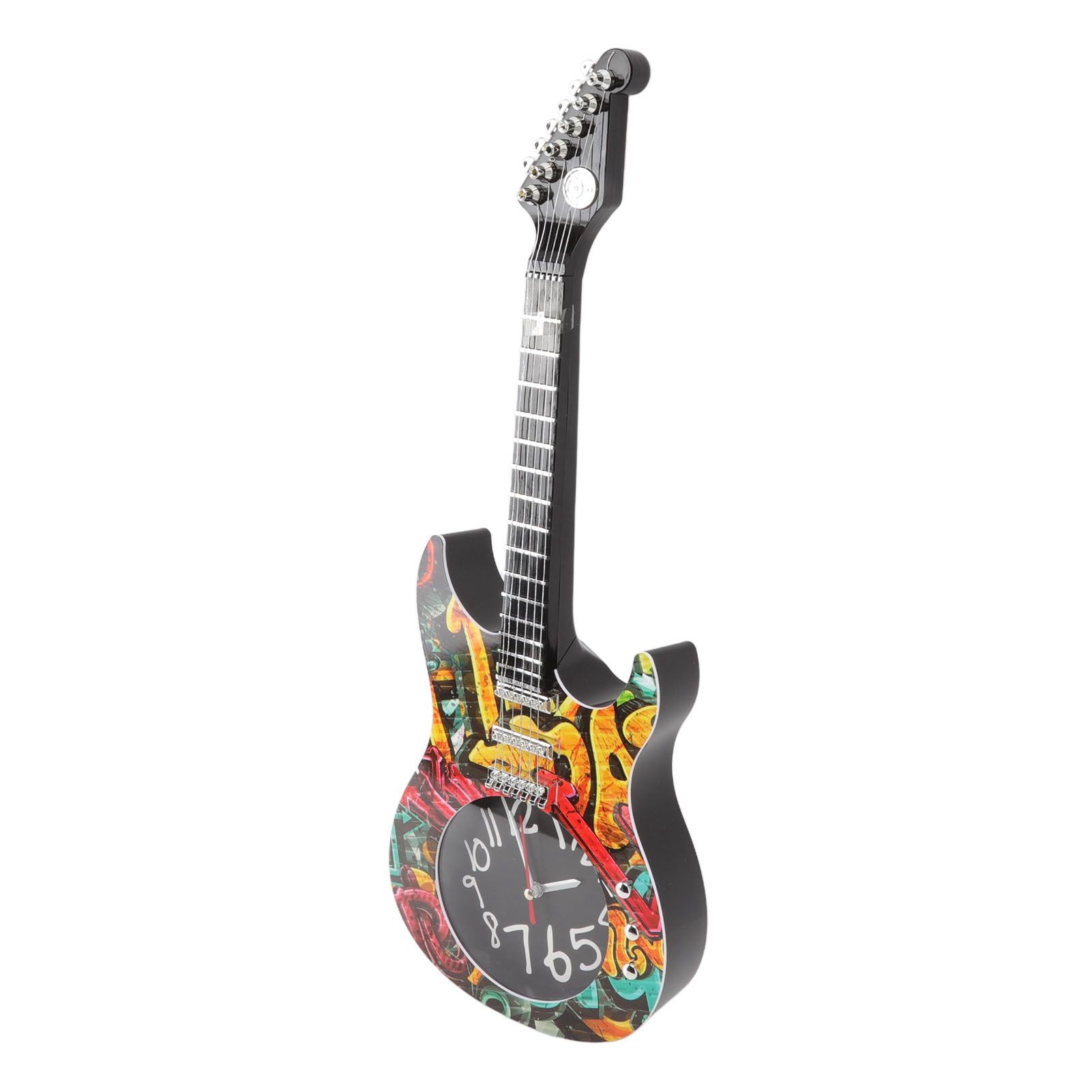 Guitar Wall Clock Simulation Time Accurate Guitar Clock Wall Decor for Home view 4