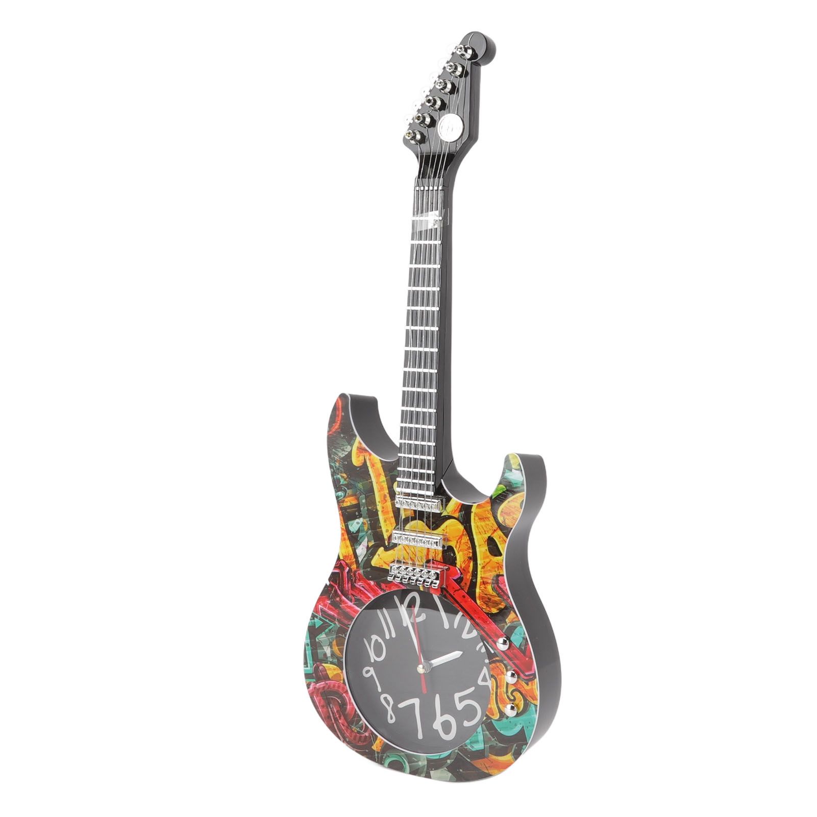 Guitar Wall Clock Simulation Time Accurate Guitar Clock Wall Decor for Home view 6