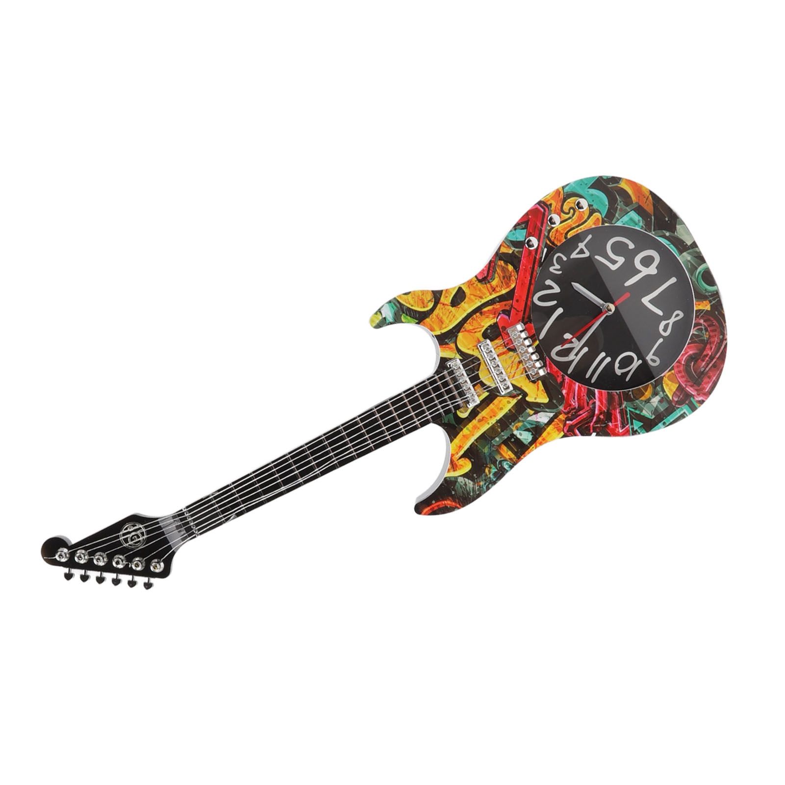 Guitar Wall Clock Simulation Time Accurate Guitar Clock Wall Decor for Home view 7