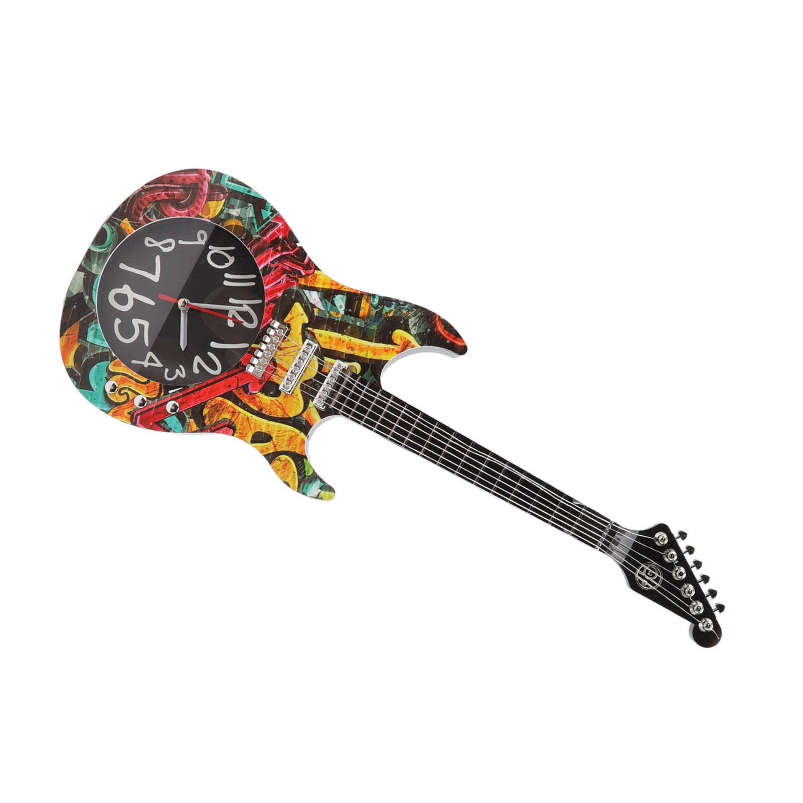Guitar Wall Clock Simulation Time Accurate Guitar Clock Wall Decor for Home view 8