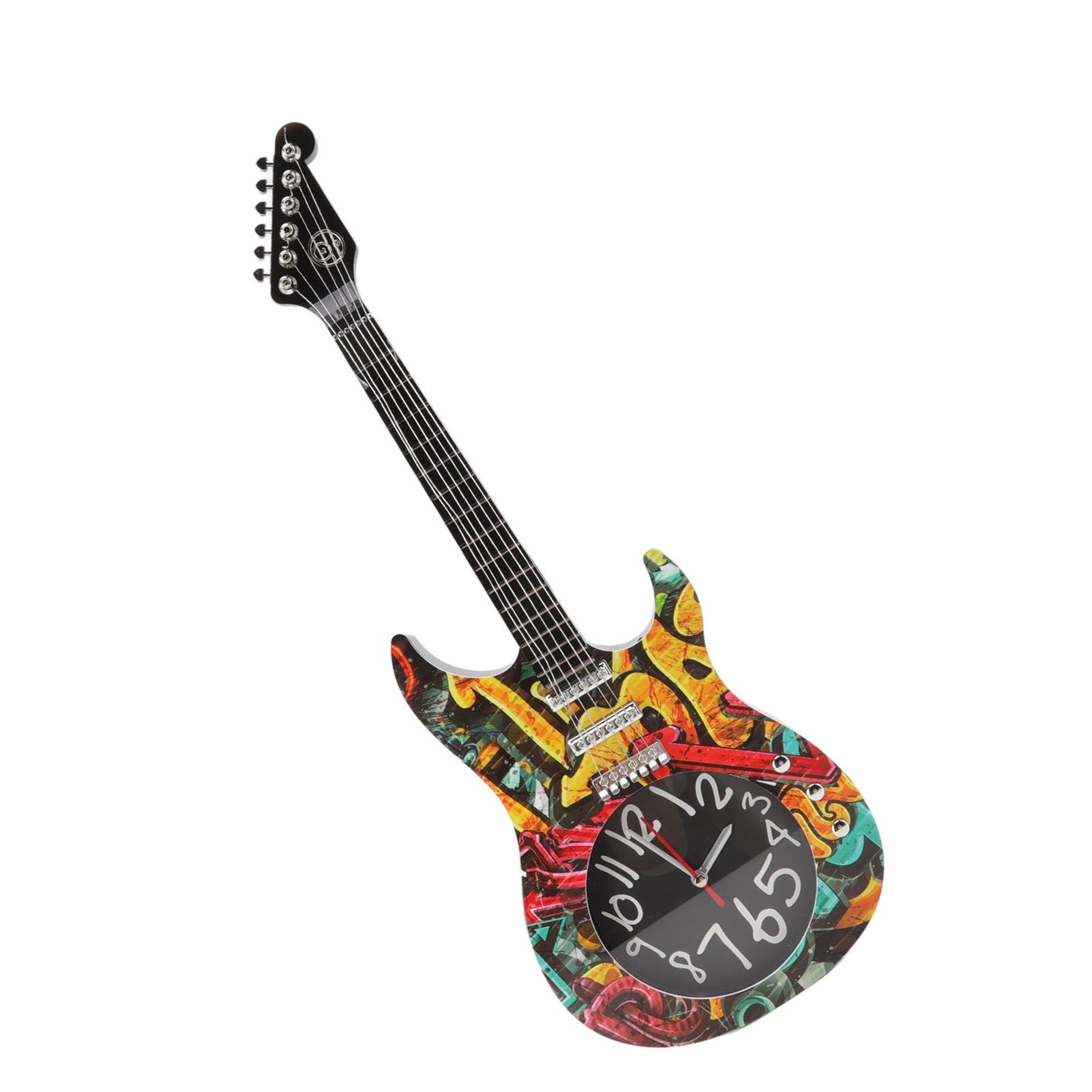 Guitar Wall Clock Simulation Time Accurate Guitar Clock Wall Decor for Home view 9