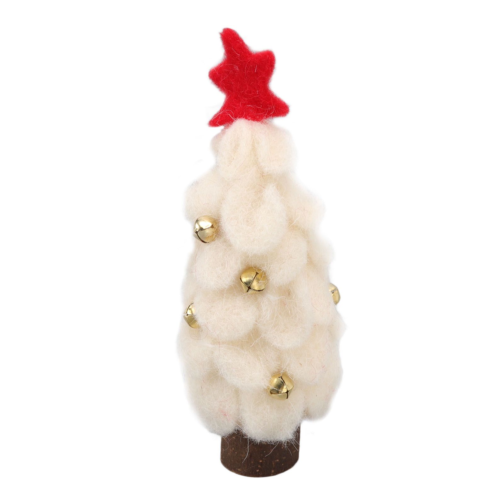 Wool Felt Christmas Tree Wood Small Christmas Tree Decorations for Home view 4