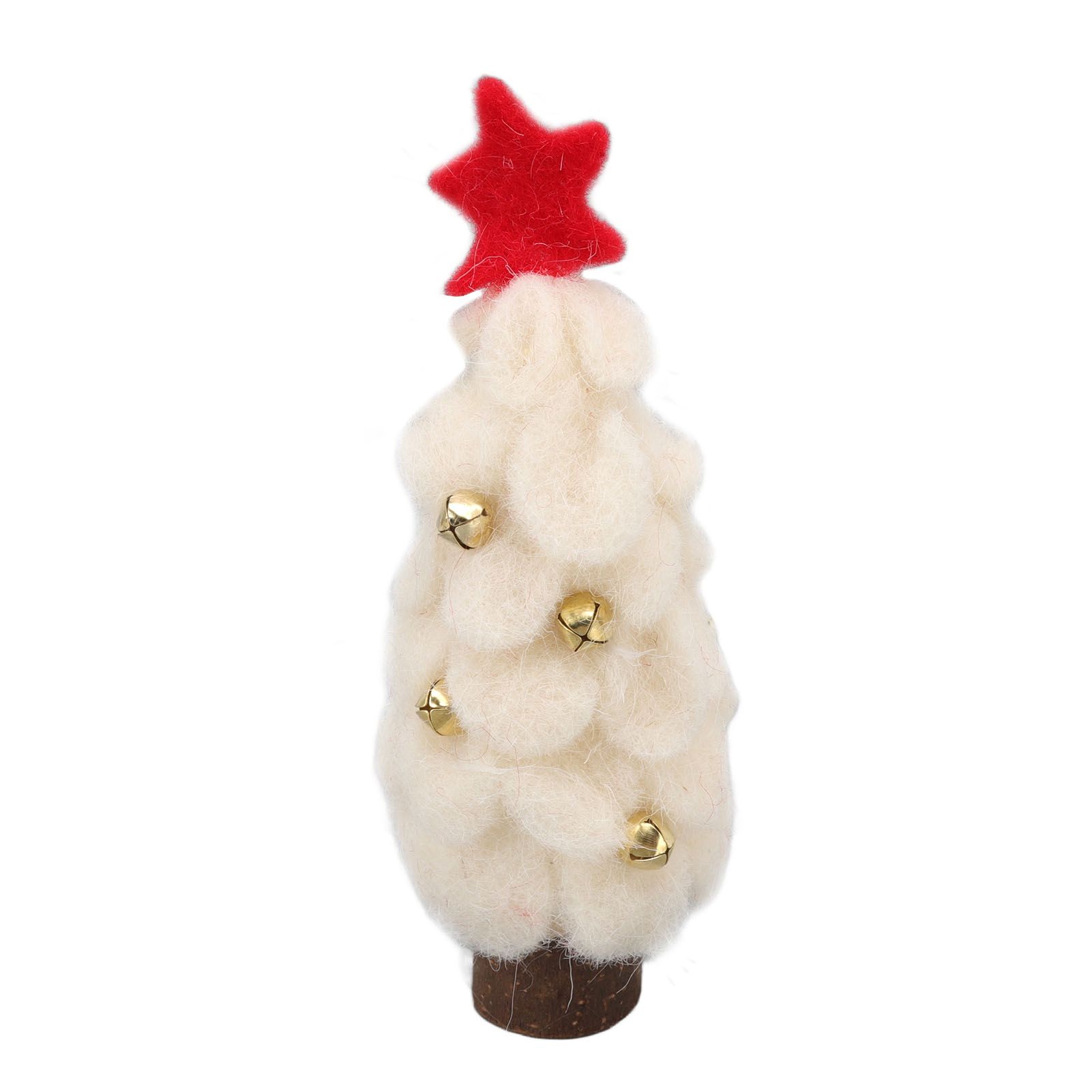 Wool Felt Christmas Tree Wood Small Christmas Tree Decorations for Home view 5