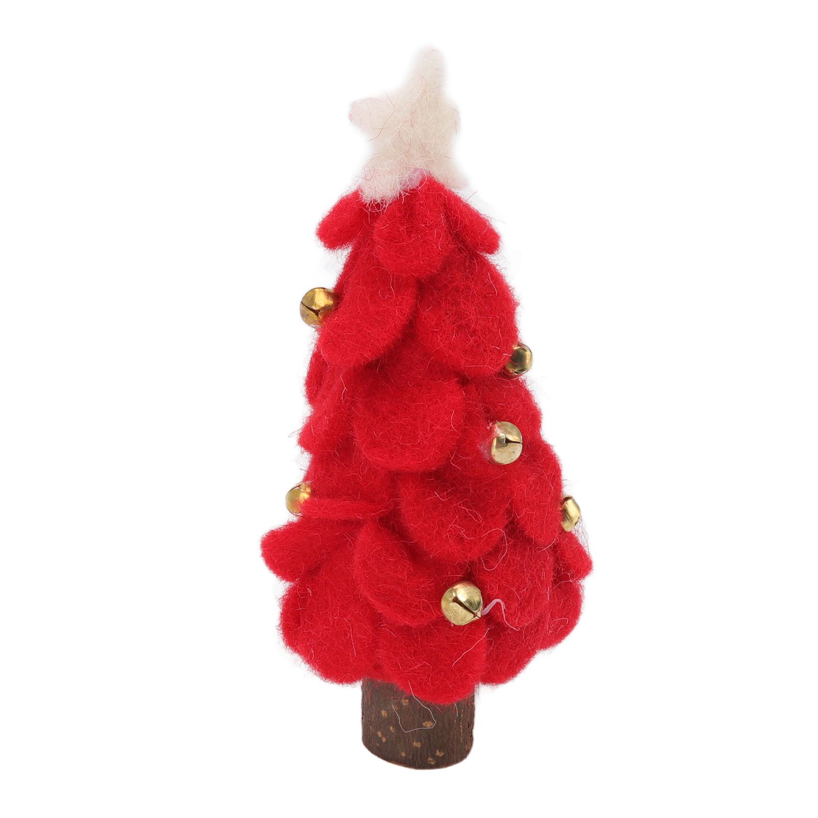 Wool Felt Christmas Tree Wood Small Christmas Tree Decorations for Home view 2