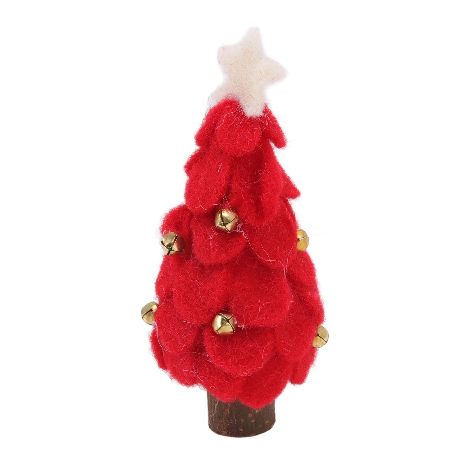 Wool Felt Christmas Tree Wood Small Christmas Tree Decorations for Home view 4