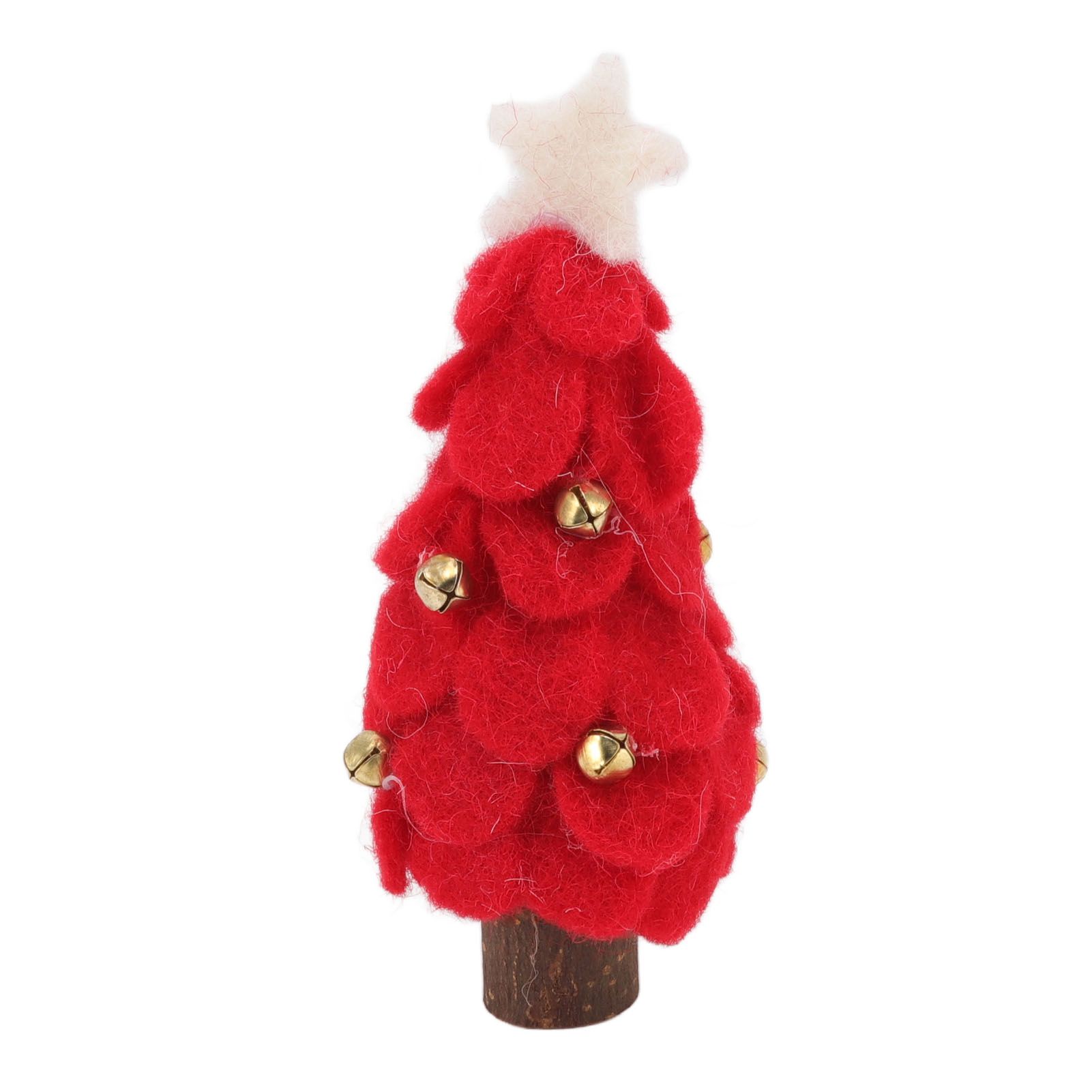 Wool Felt Christmas Tree Wood Small Christmas Tree Decorations for Home view 5
