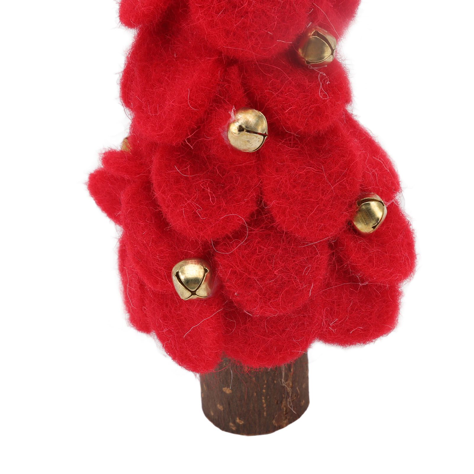 Wool Felt Christmas Tree Wood Small Christmas Tree Decorations for Home view 14