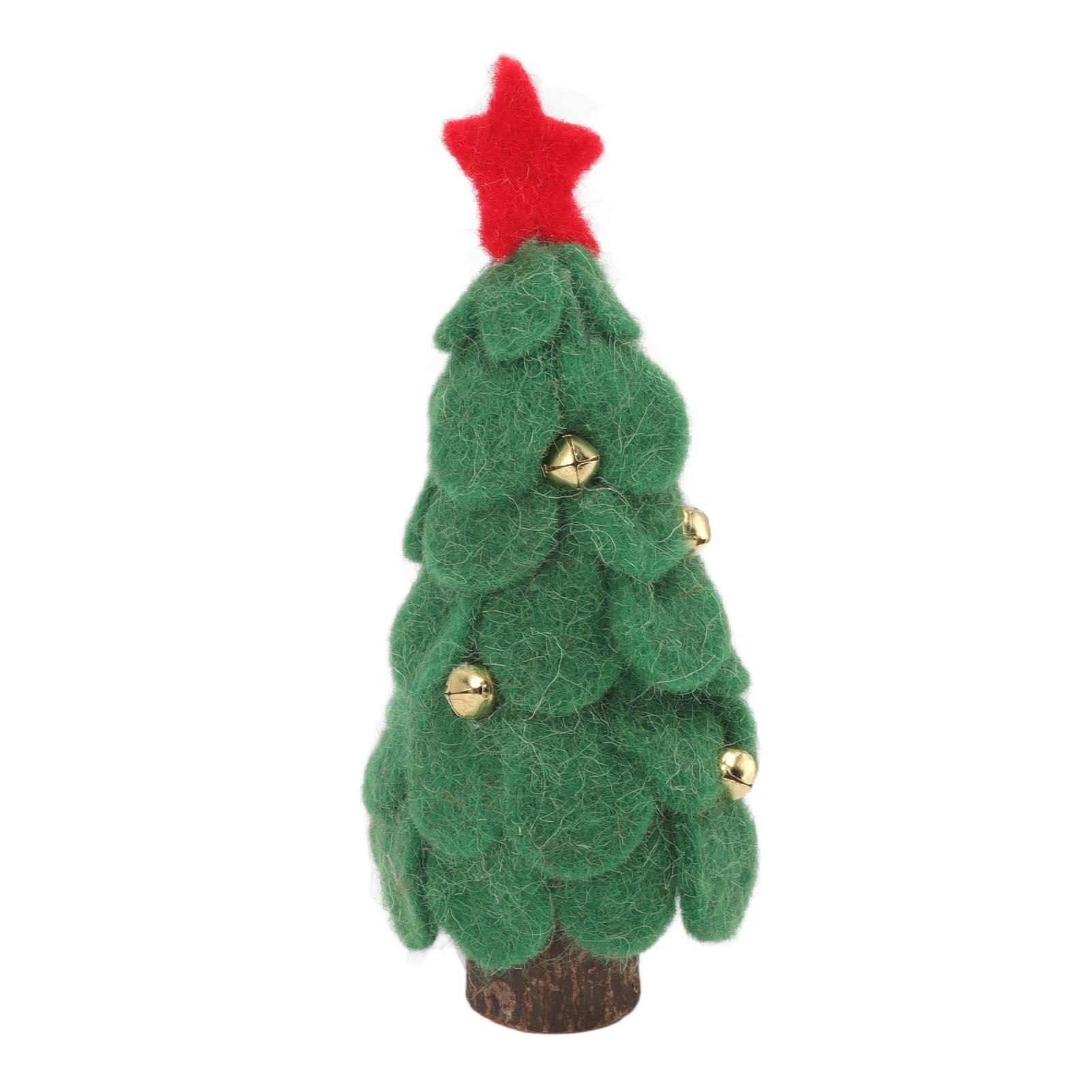Wool Felt Christmas Tree Wood Small Christmas Tree Decorations for Home view 5
