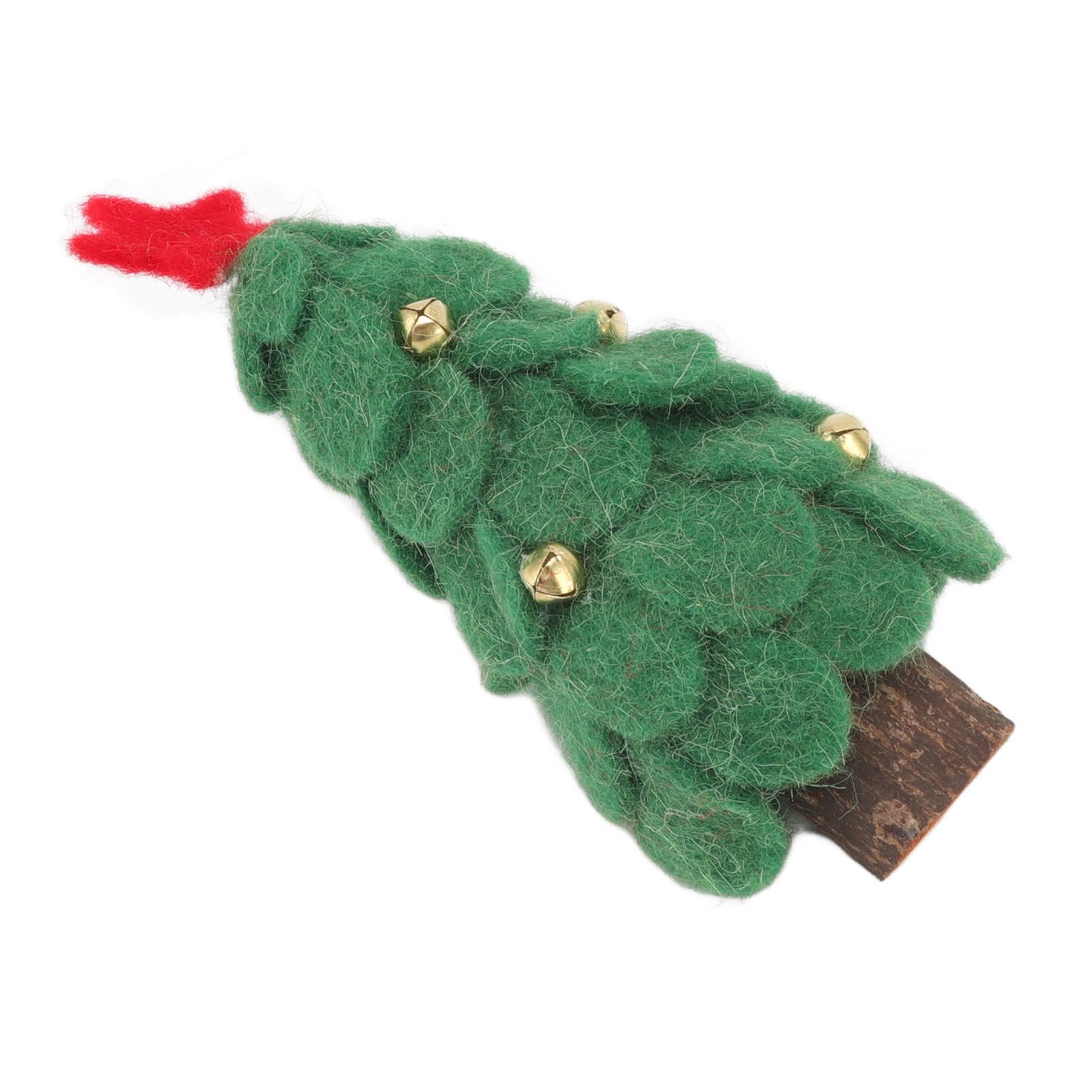 Wool Felt Christmas Tree Wood Small Christmas Tree Decorations for Home view 6