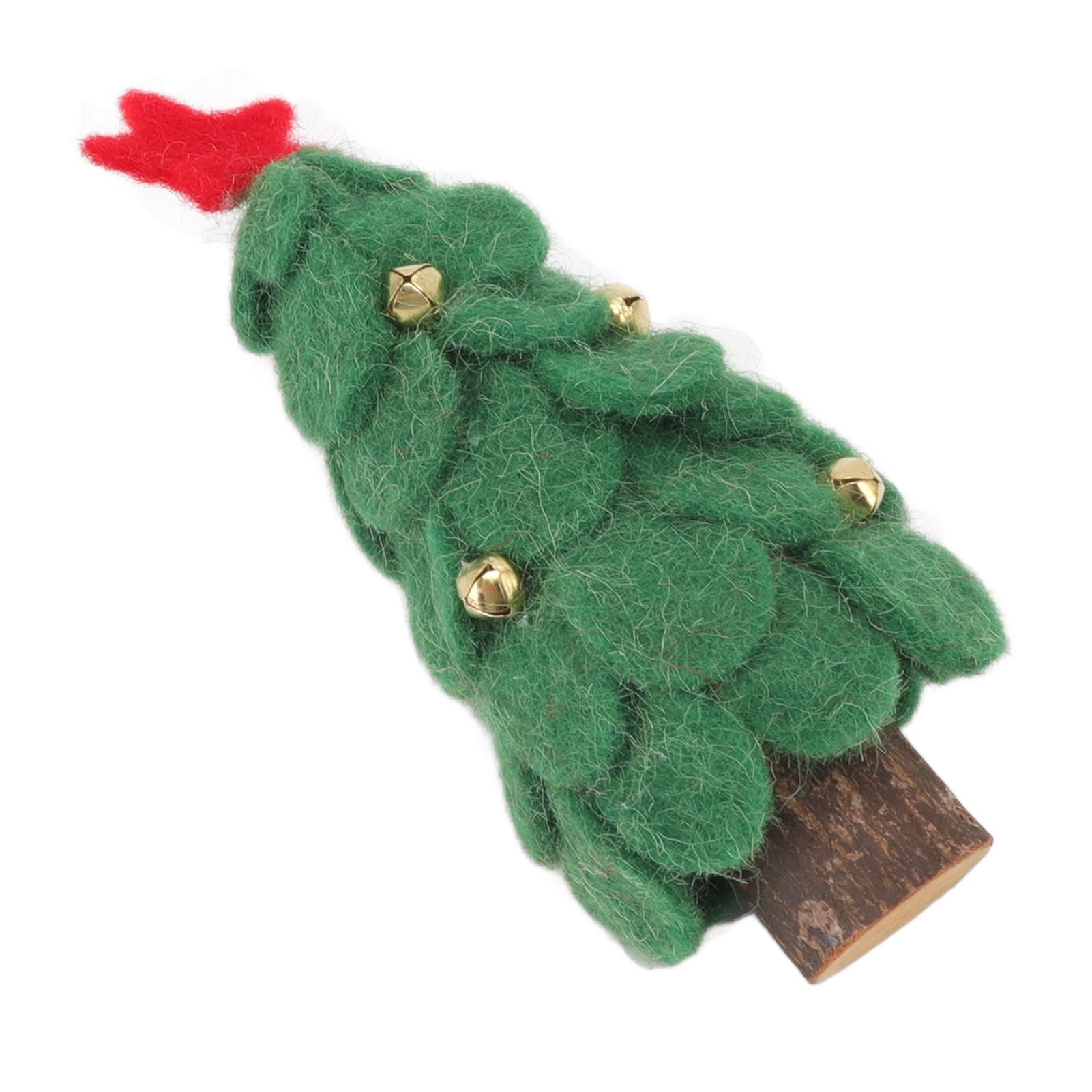 Wool Felt Christmas Tree Wood Small Christmas Tree Decorations for Home view 7