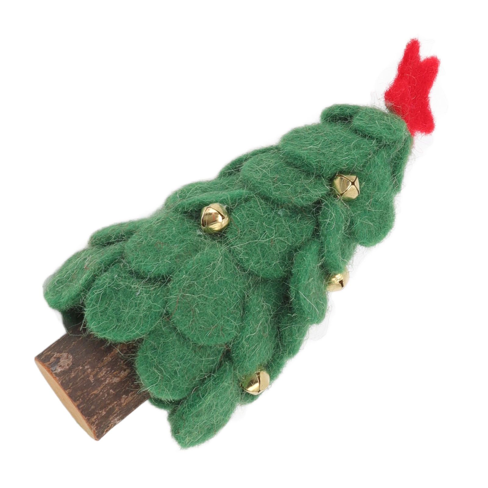 Wool Felt Christmas Tree Wood Small Christmas Tree Decorations for Home view 8