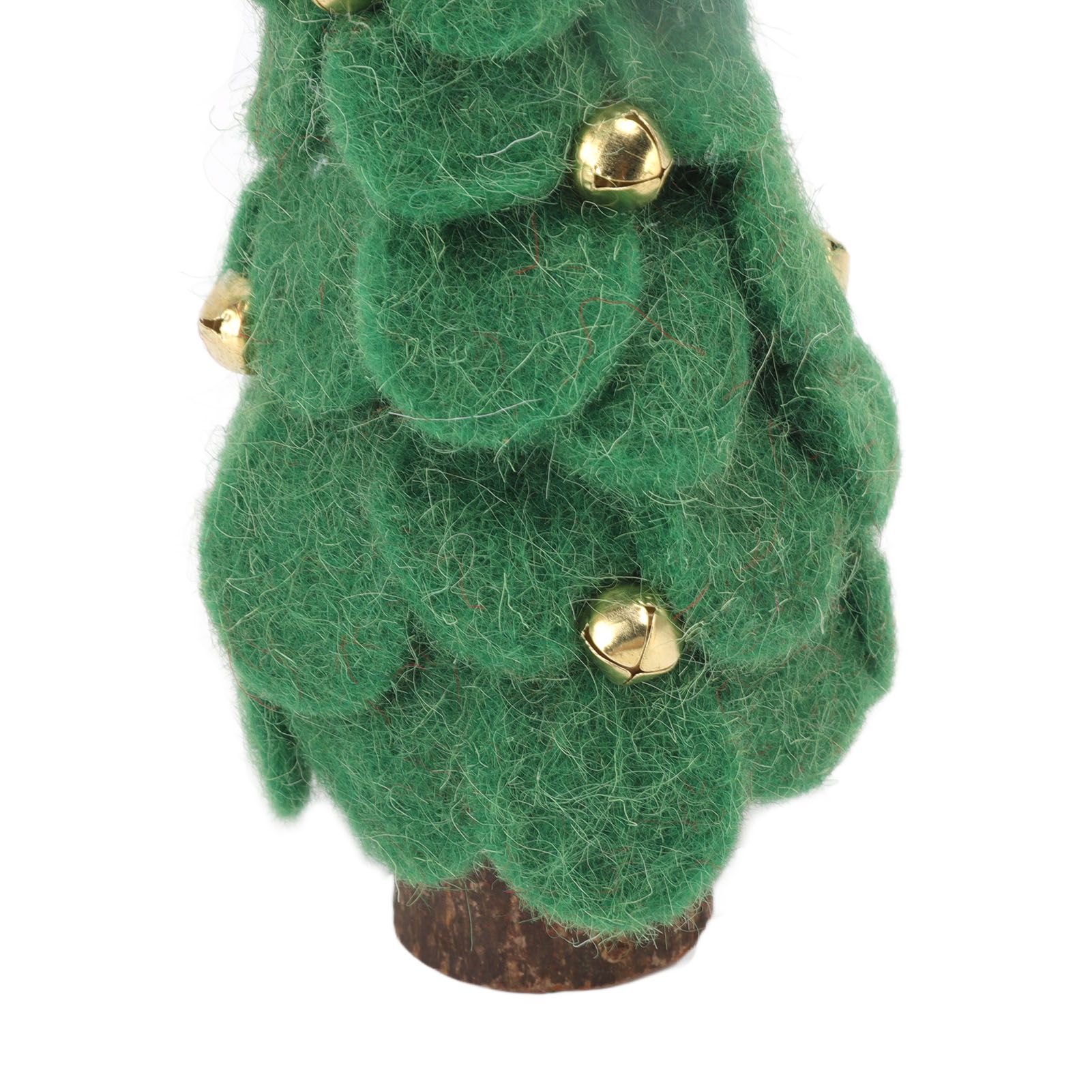 Wool Felt Christmas Tree Wood Small Christmas Tree Decorations for Home view 14