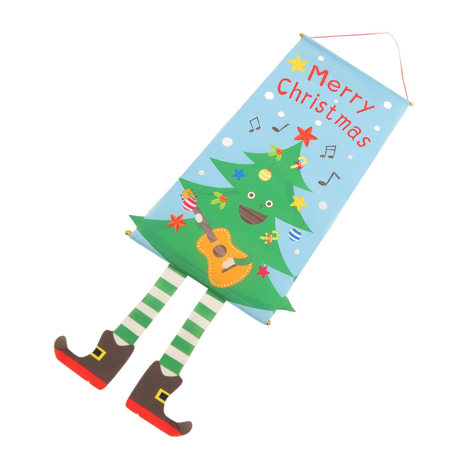 Christmas Flags Ornament Christmas Tree Designed Bamboo and Cloth Christmas view 3