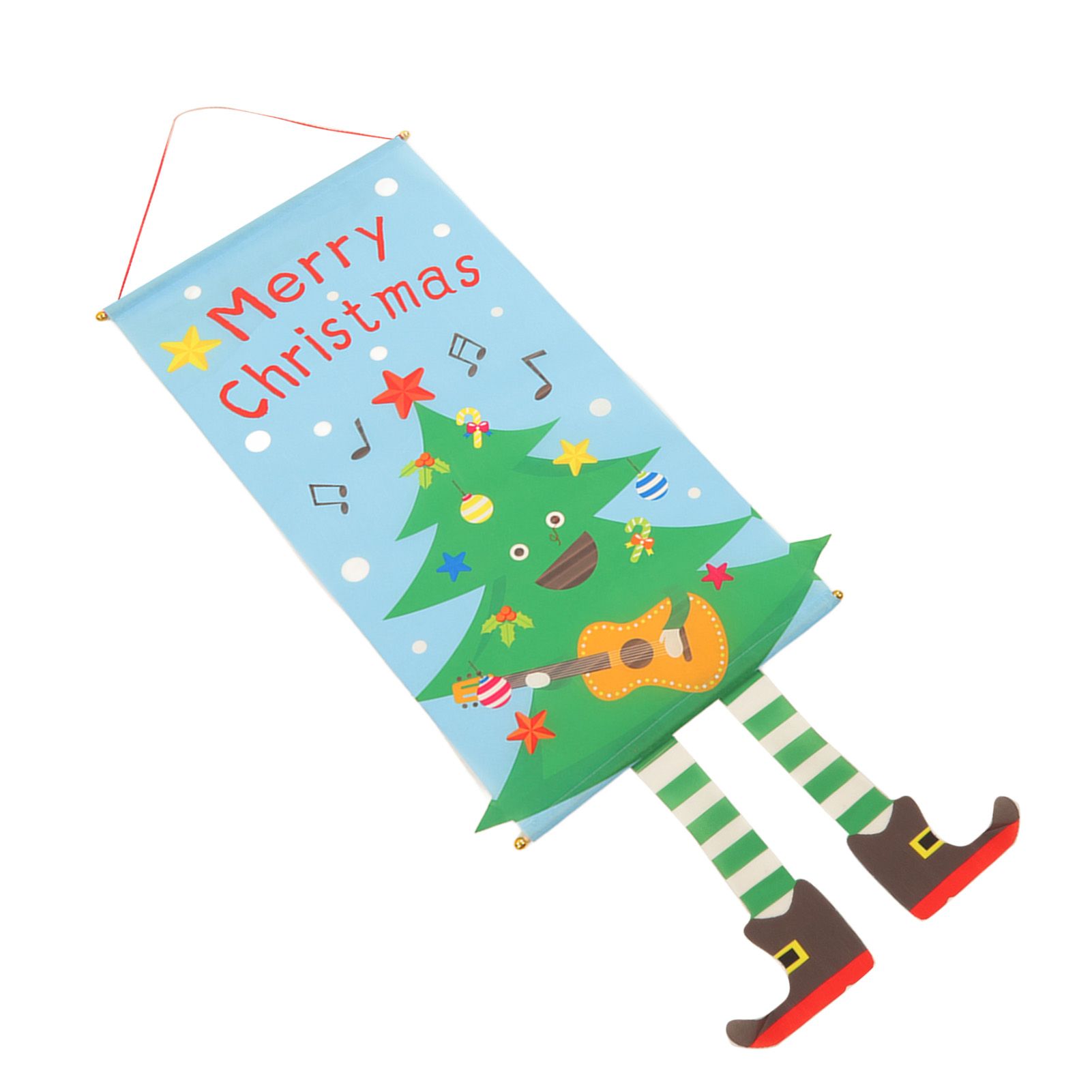 Christmas Flags Ornament Christmas Tree Designed Bamboo and Cloth Christmas view 4
