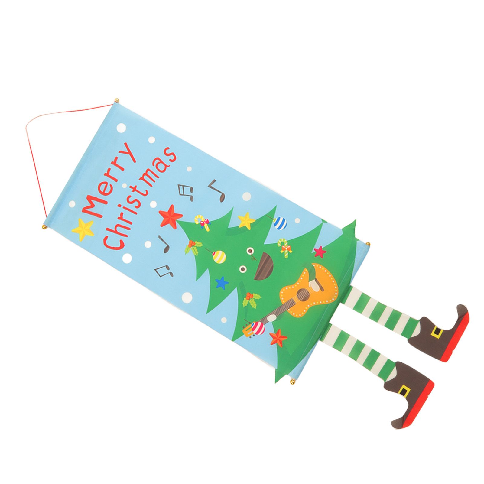 Christmas Flags Ornament Christmas Tree Designed Bamboo and Cloth Christmas view 5