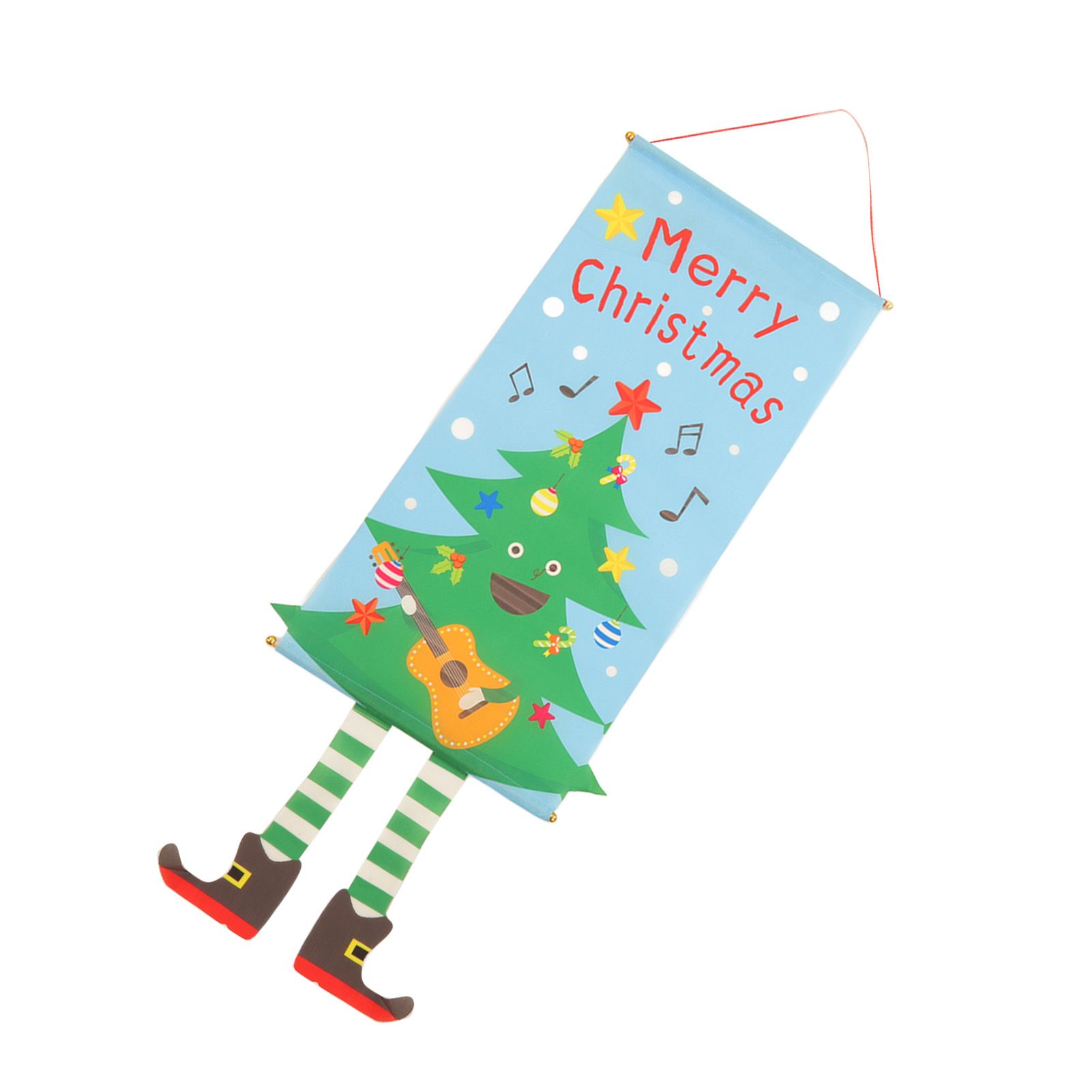 Christmas Flags Ornament Christmas Tree Designed Bamboo and Cloth Christmas view 6