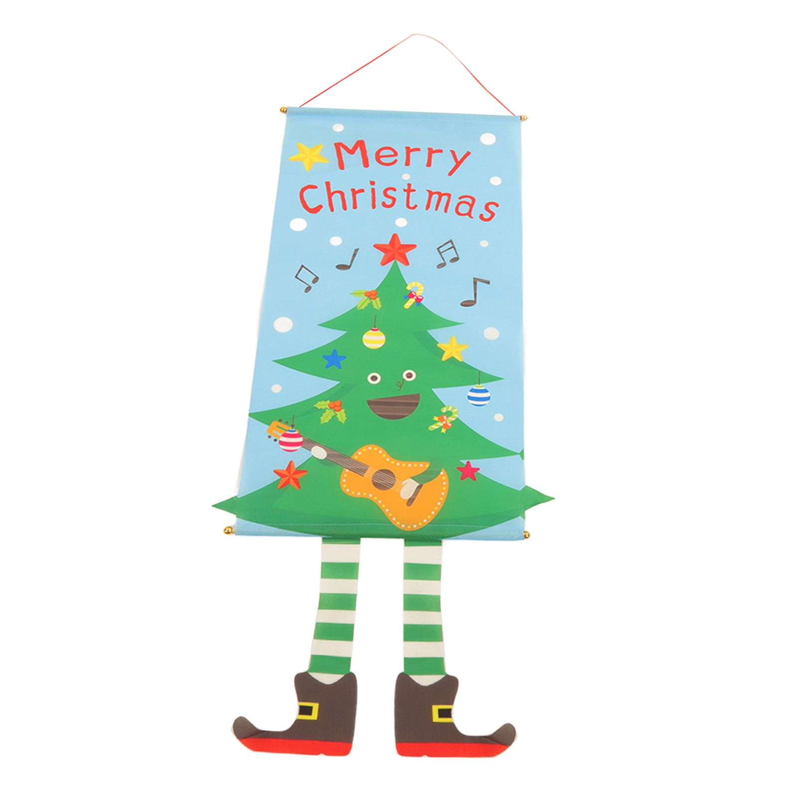 Christmas Flags Ornament Christmas Tree Designed Bamboo and Cloth Christmas view 7