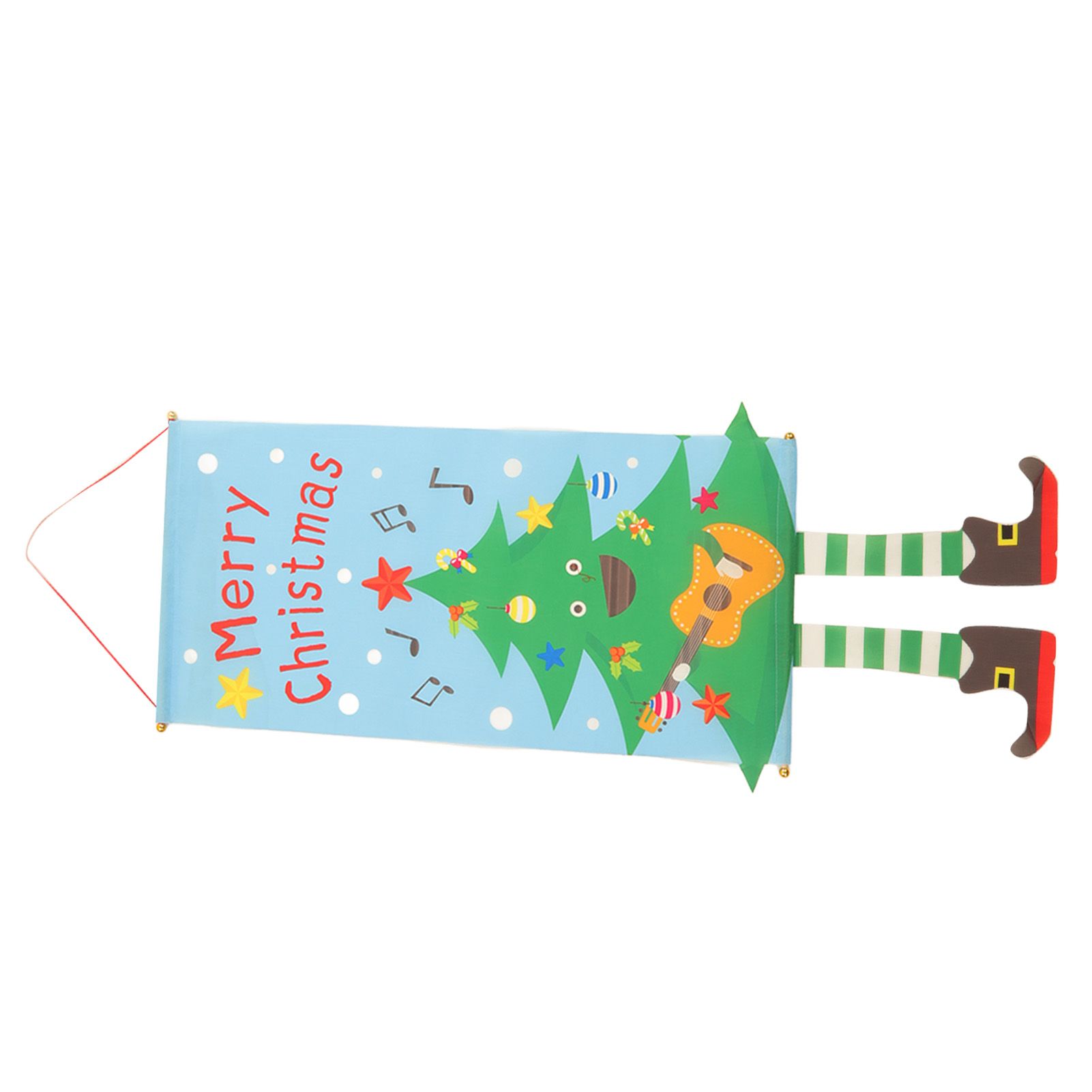 Christmas Flags Ornament Christmas Tree Designed Bamboo and Cloth Christmas view 8