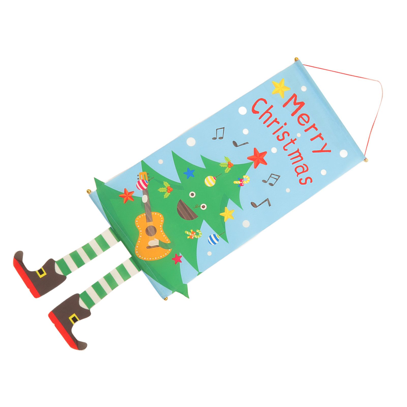 Christmas Flags Ornament Christmas Tree Designed Bamboo and Cloth Christmas view 10