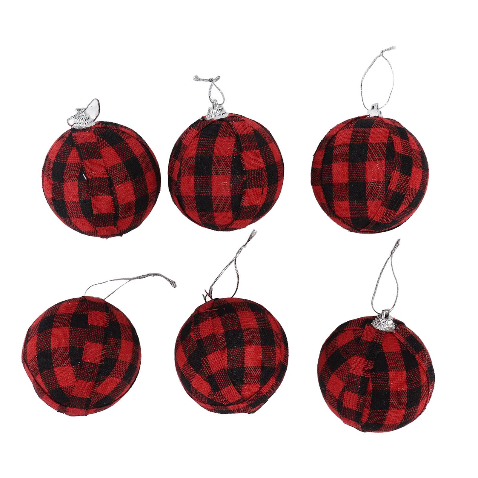 6Pcs 70mm 2.76 Inch Christmas Ornaments Balls Christmas Tree Decoration Balls