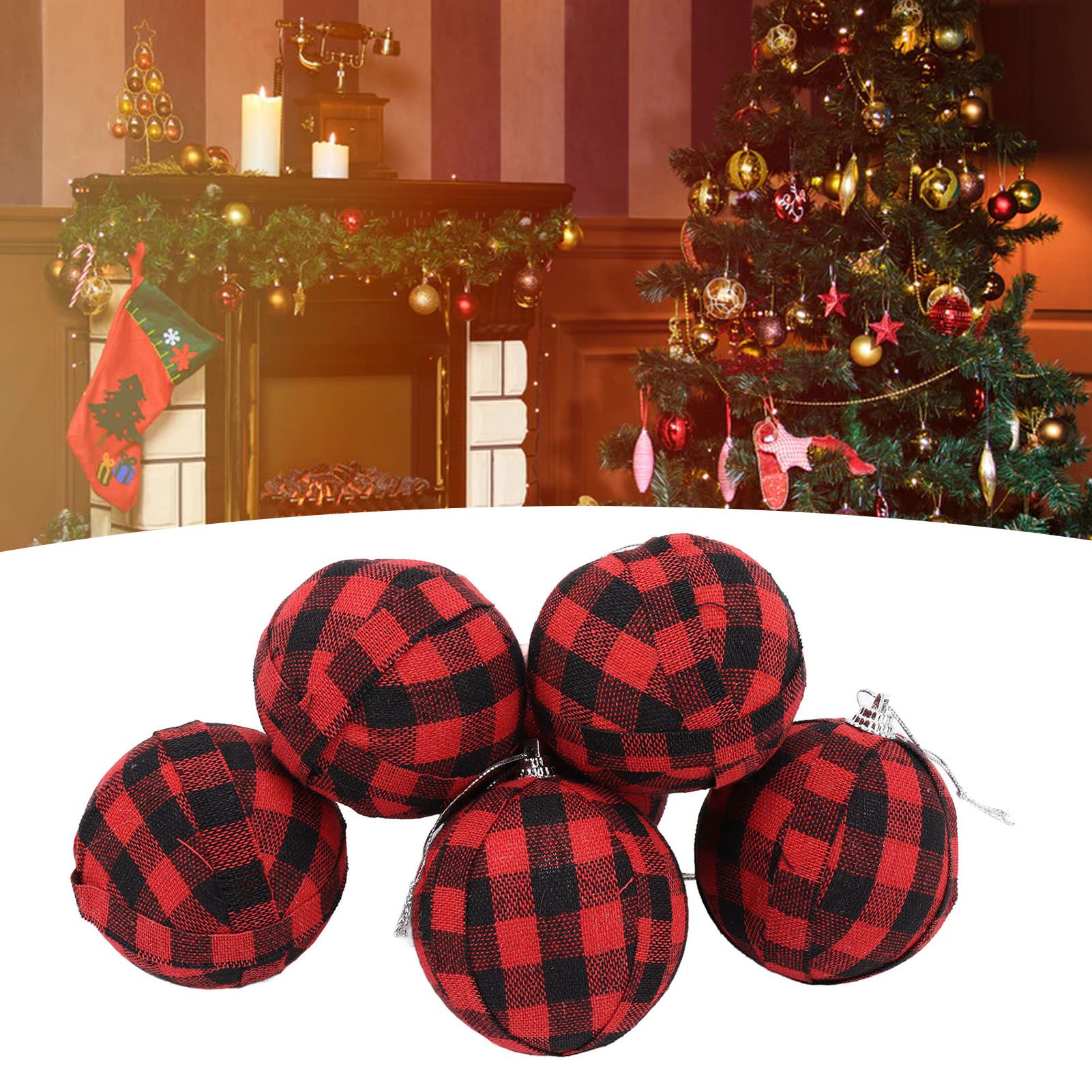 6Pcs 70mm 2.76 Inch Christmas Ornaments Balls Christmas Tree Decoration Balls view 11