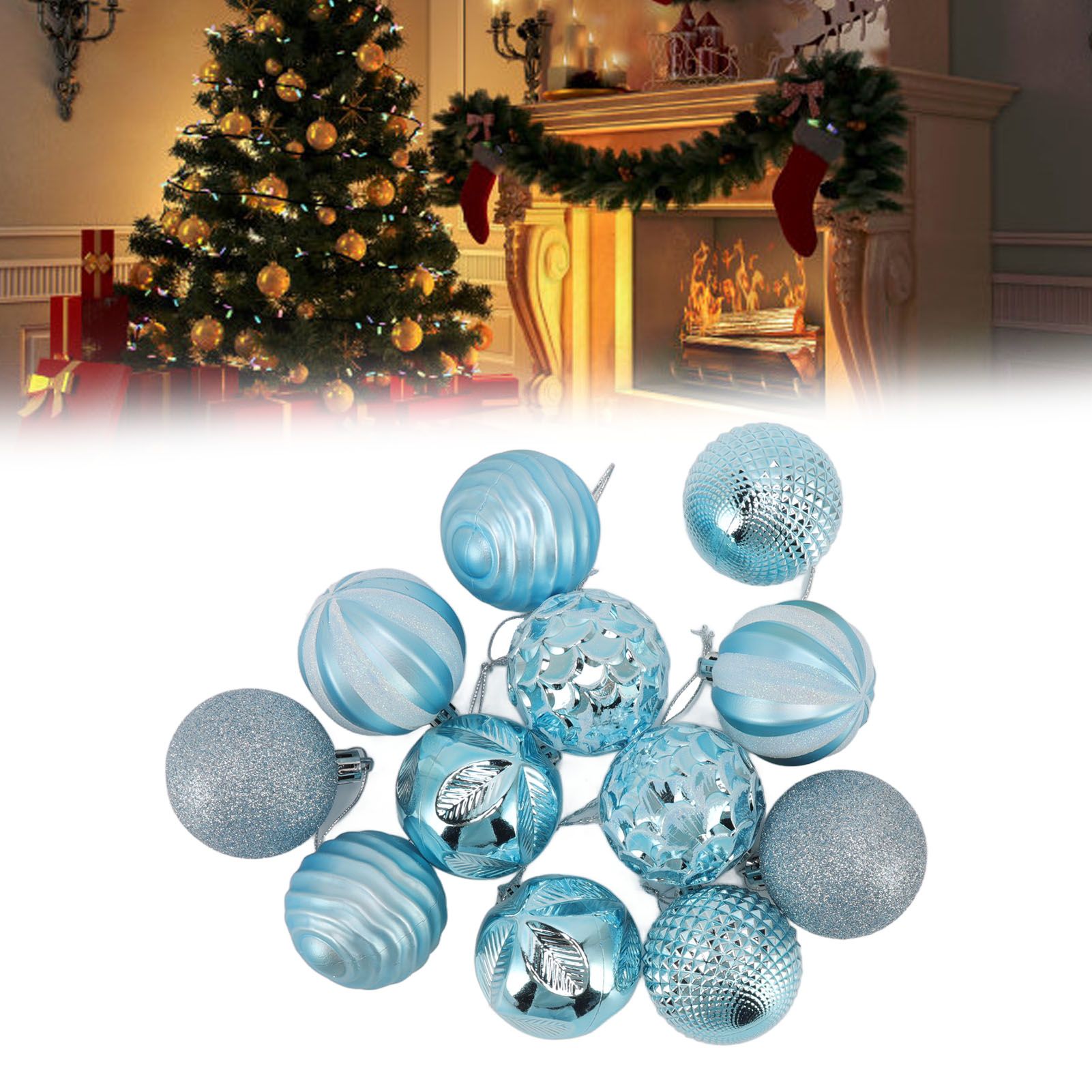 Christmas Tree Balls Ornaments Christmas Tree Decorations for Family Parties view 11