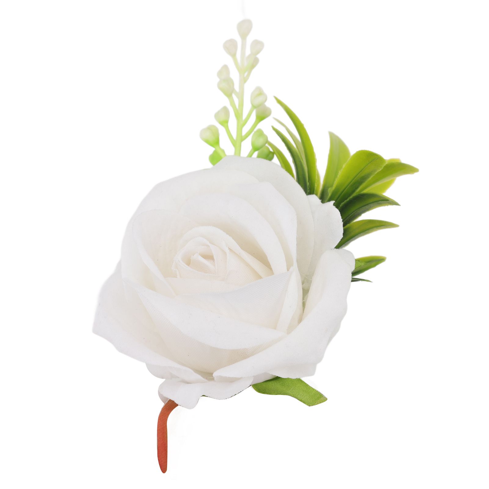 5PCS Wedding Boutonniere Pin Fixed Plastic Artificial Flower Corsage for Bride view 15