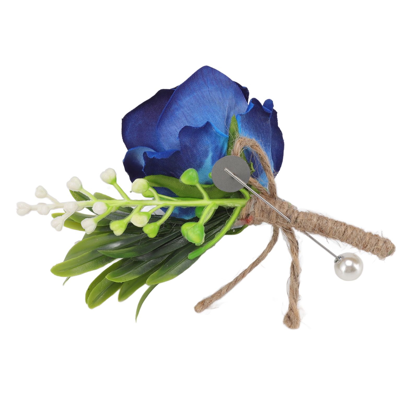 5PCS Wedding Boutonniere Pin Fixed Plastic Artificial Flower Corsage for Bride view 15