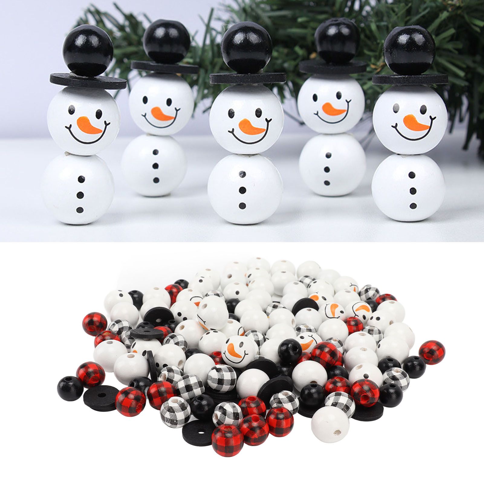 Christmas Beads Ornament DIY Making Printed Pattern Reliable Reusable view 11