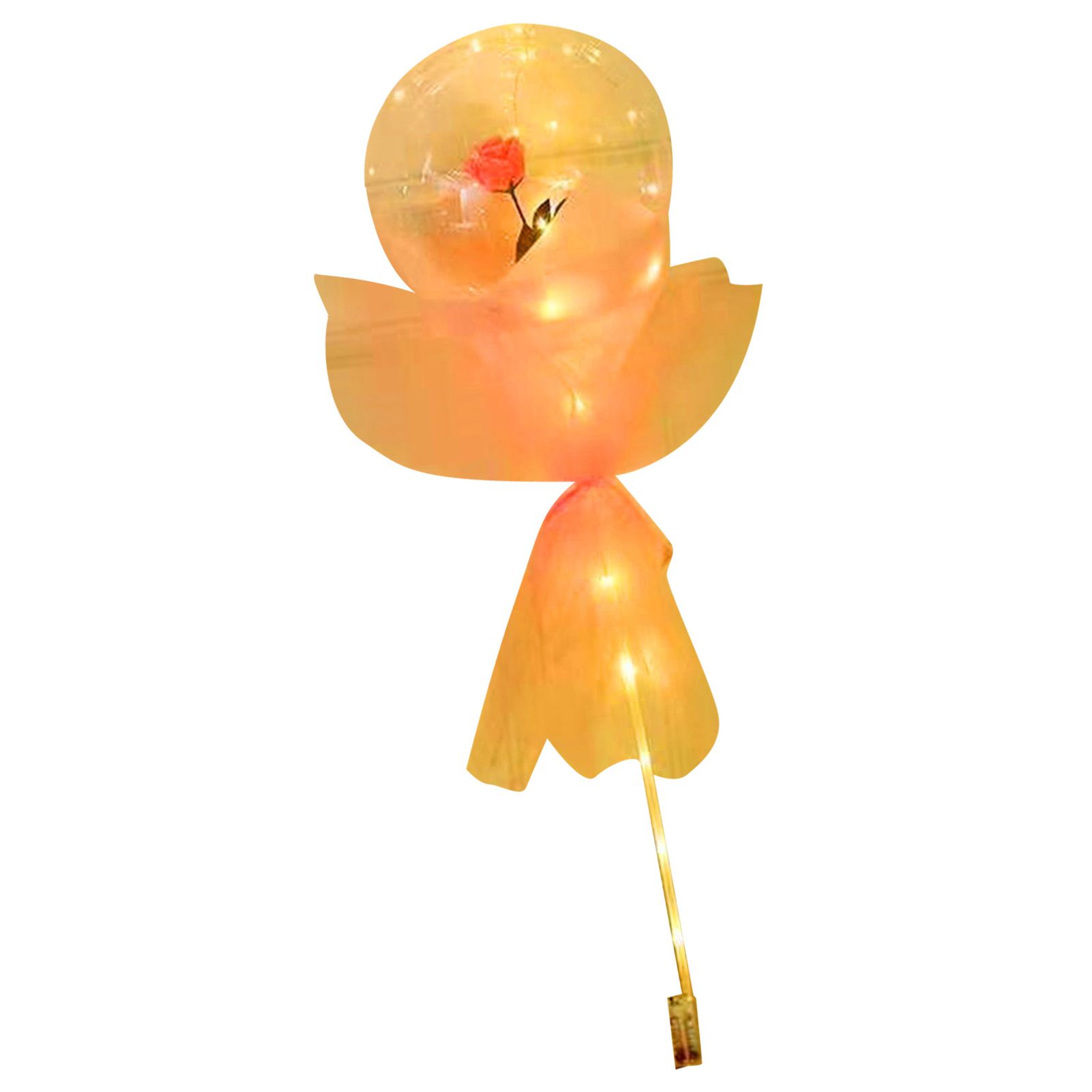 Luminous Balloon Rose Bouquet Transparent Ball Bouquet Valentines Day Gifts view 2