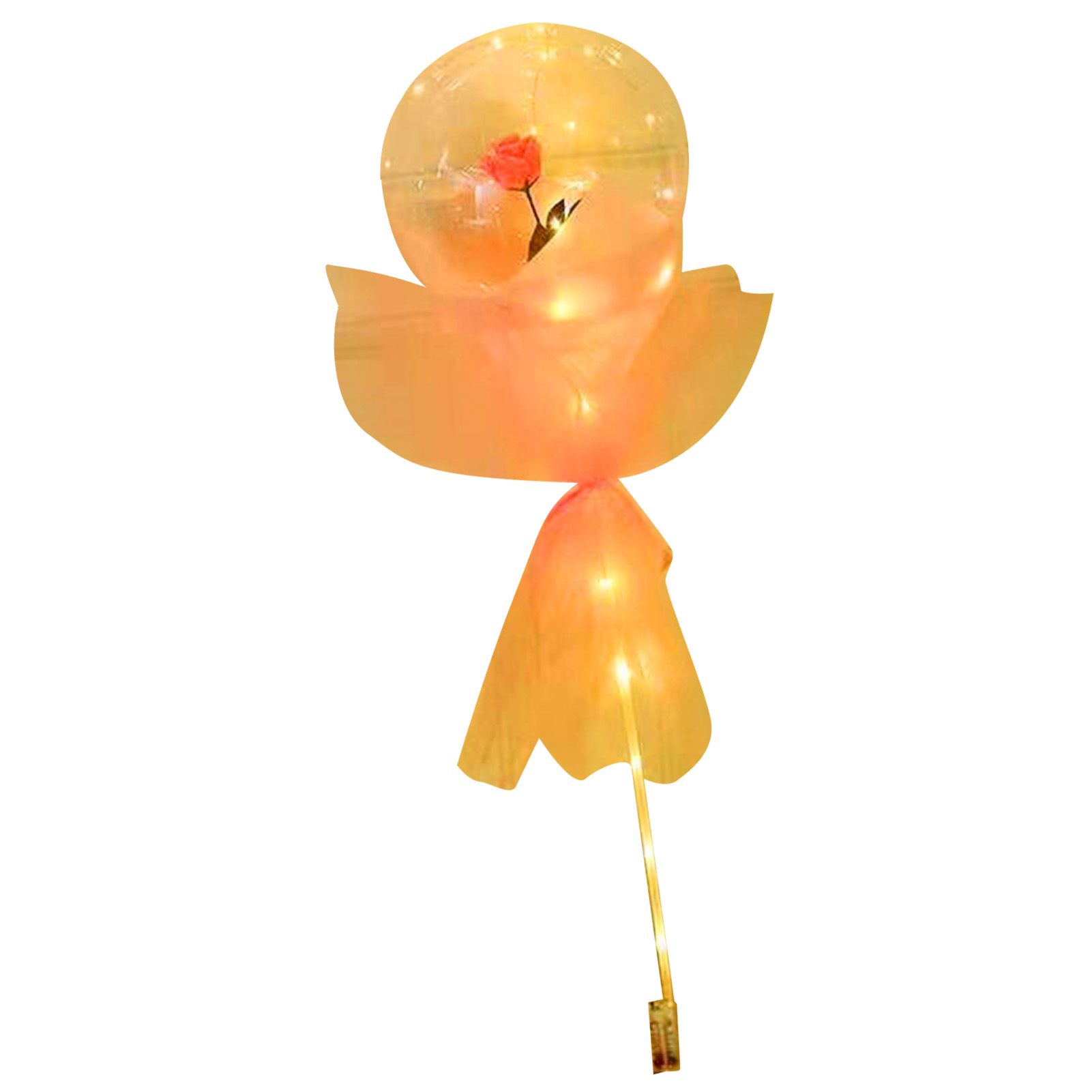 Luminous Balloon Rose Bouquet Transparent Ball Bouquet Valentines Day Gifts view 3