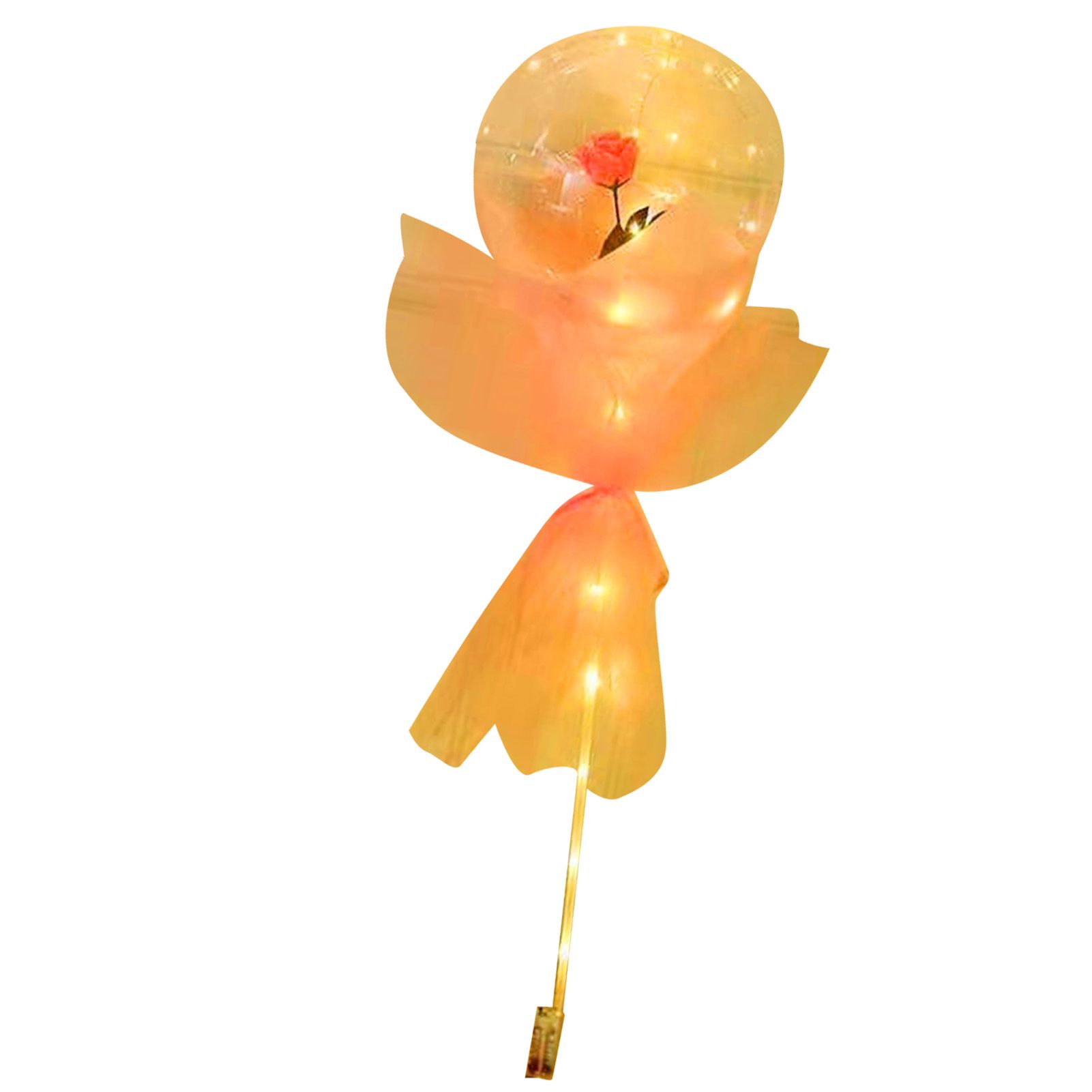 Luminous Balloon Rose Bouquet Transparent Ball Bouquet Valentines Day Gifts view 4