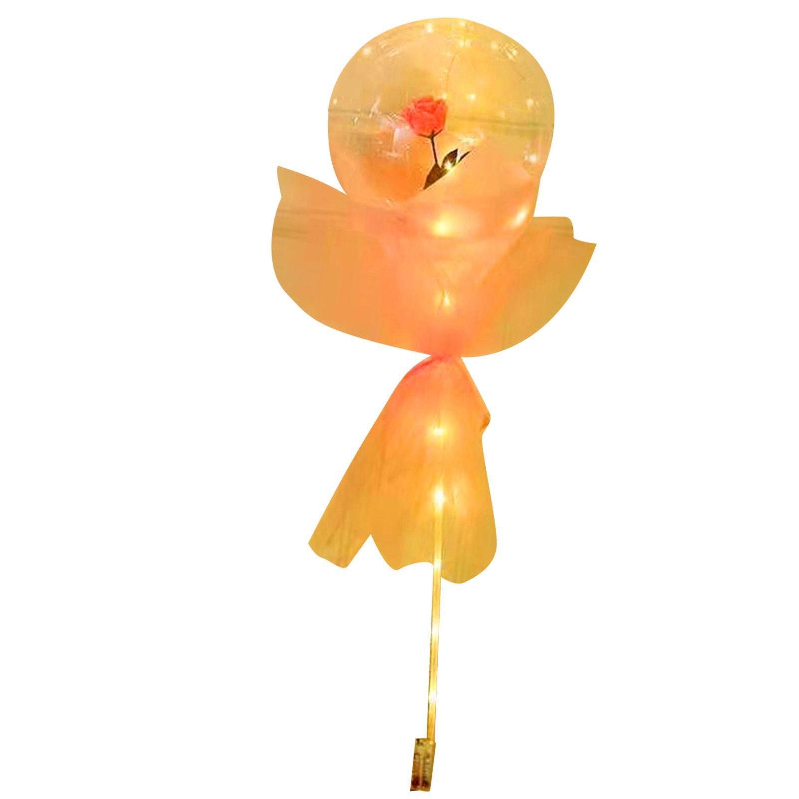 Luminous Balloon Rose Bouquet Transparent Ball Bouquet Valentines Day Gifts view 12