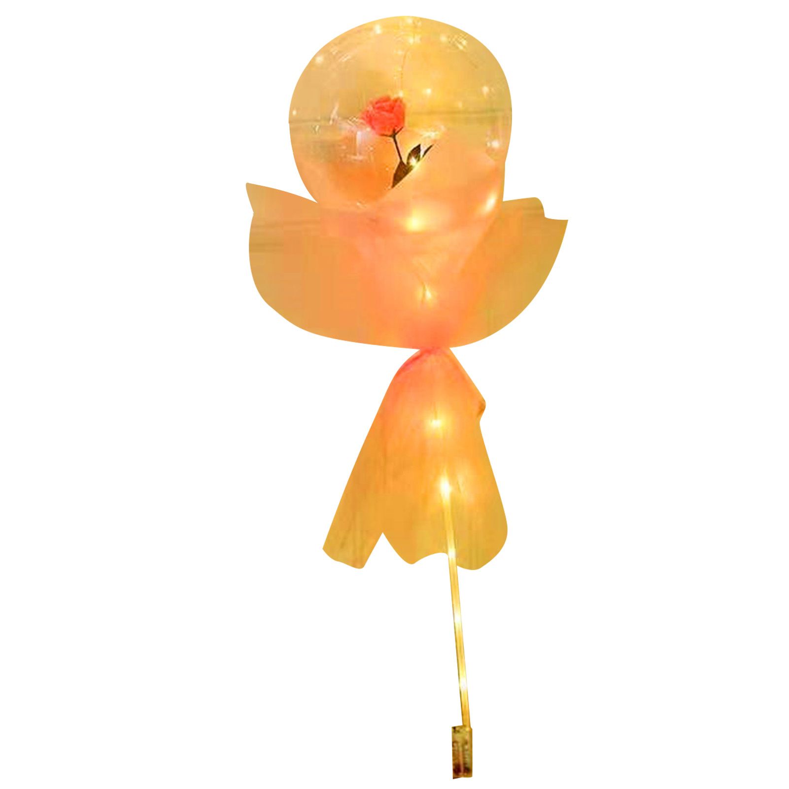 Luminous Balloon Rose Bouquet Transparent Ball Bouquet Valentines Day Gifts view 13