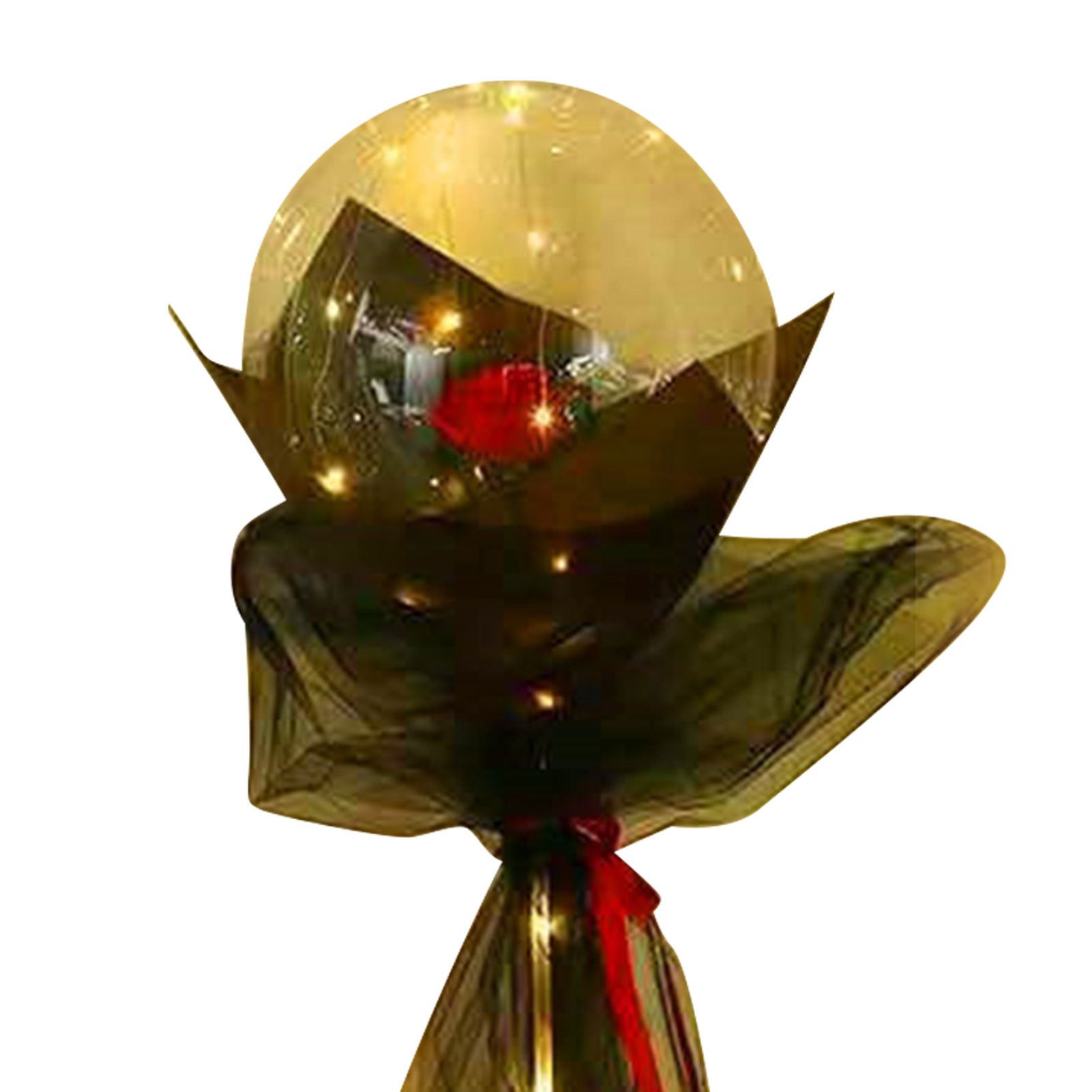Luminous Balloon Rose Bouquet Transparent Ball Bouquet Valentines Day Gifts view 9