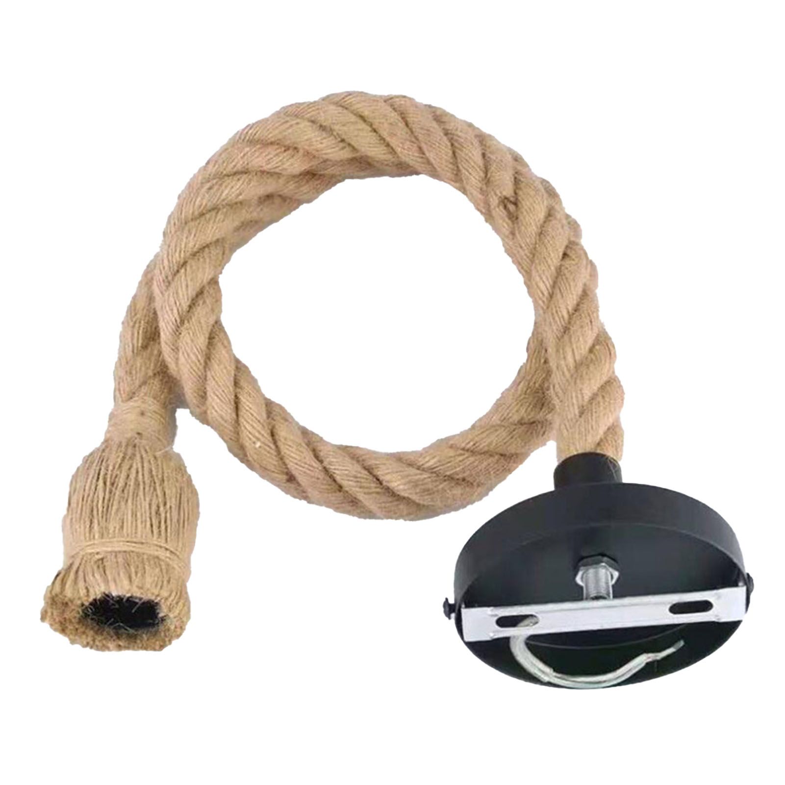 Pendant Light Hemp Rope Retro Industrial Style Hanging Lamp Ceiling Lamp Jute