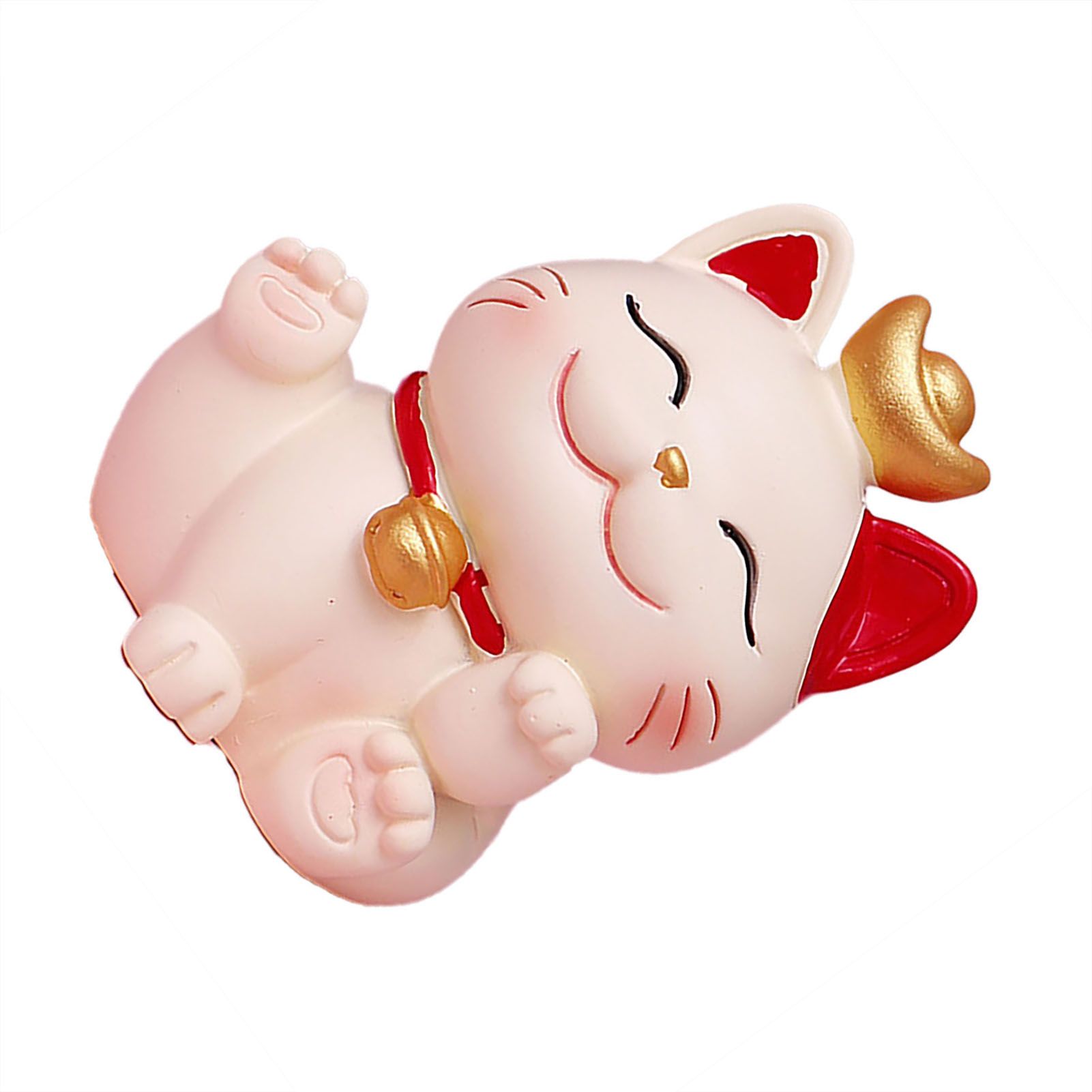 Lucky Cat Ornament Synthetic Resin Fortune Cat Statue Decoration for Home view 5