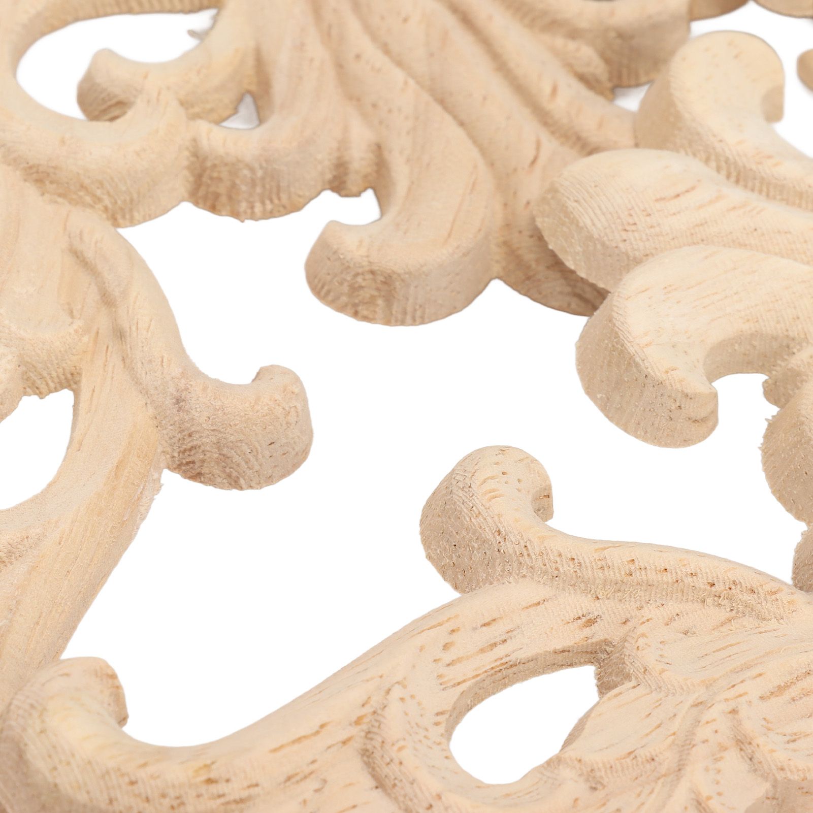 4Pcs Wood Corner Applique Decorative Carved Corner Onlay Applique for Cabinet view 14